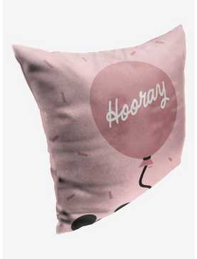 Disney100 Mickey Mouse Hooray Balloon Printed Throw Pillow, , hi-res