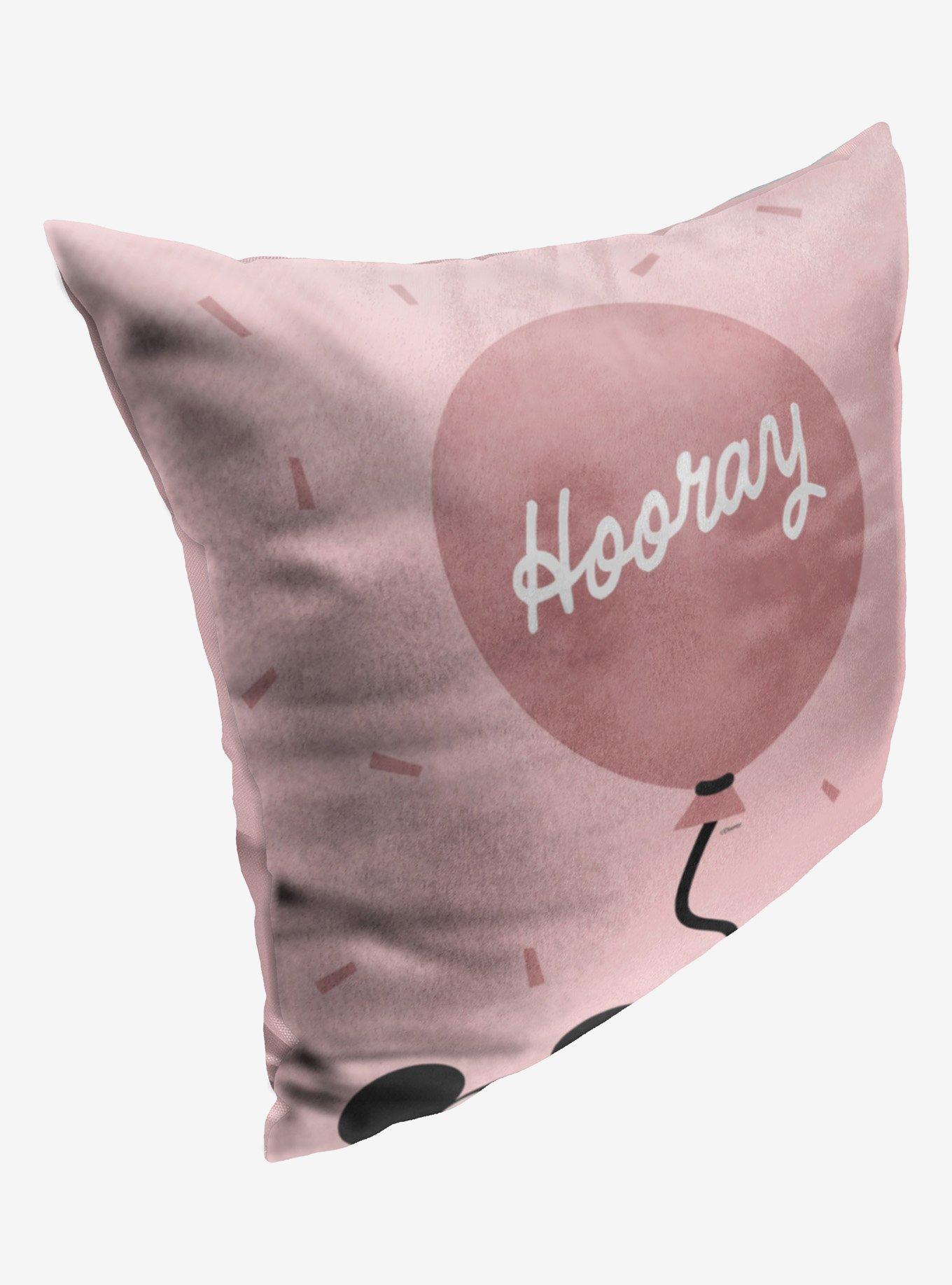 Disney100 Mickey Mouse Hooray Balloon Printed Throw Pillow, , hi-res