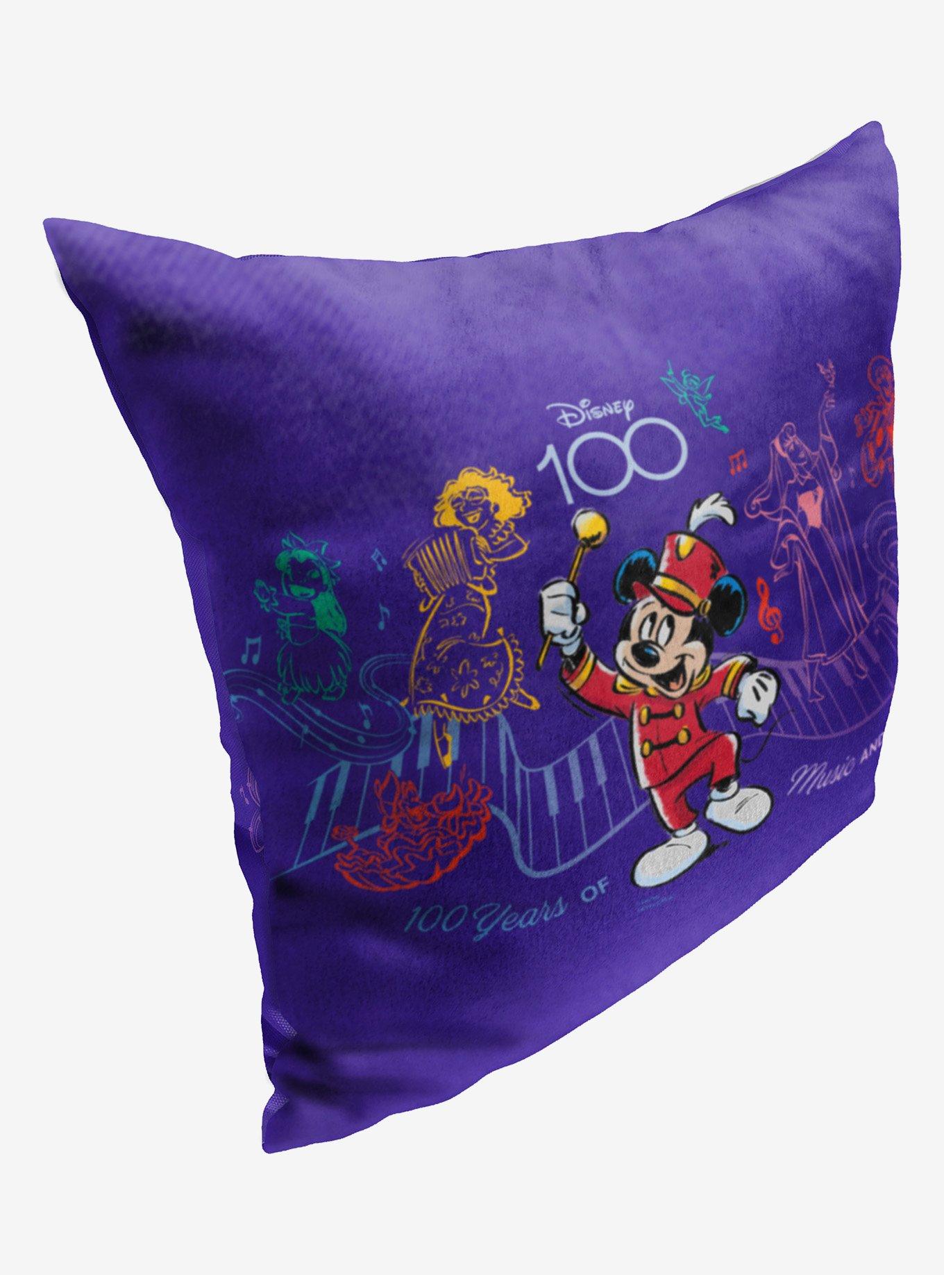 Disney100 Mickey Mouse Music And Wonder Printed Throw Pillow