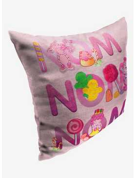 Candyland Nom Nom Nom Printed Throw Pillow, , hi-res