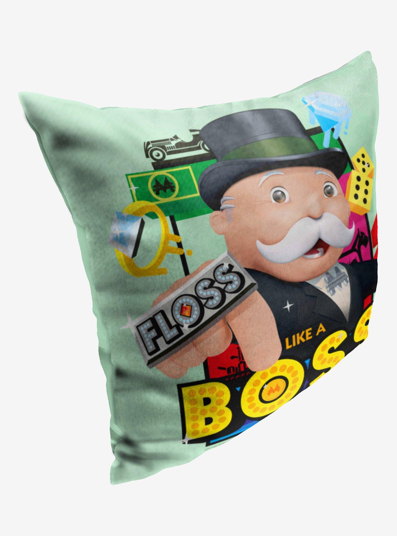 Monopoly Floss Like A Boss Printed Throw Pillow, , hi-res