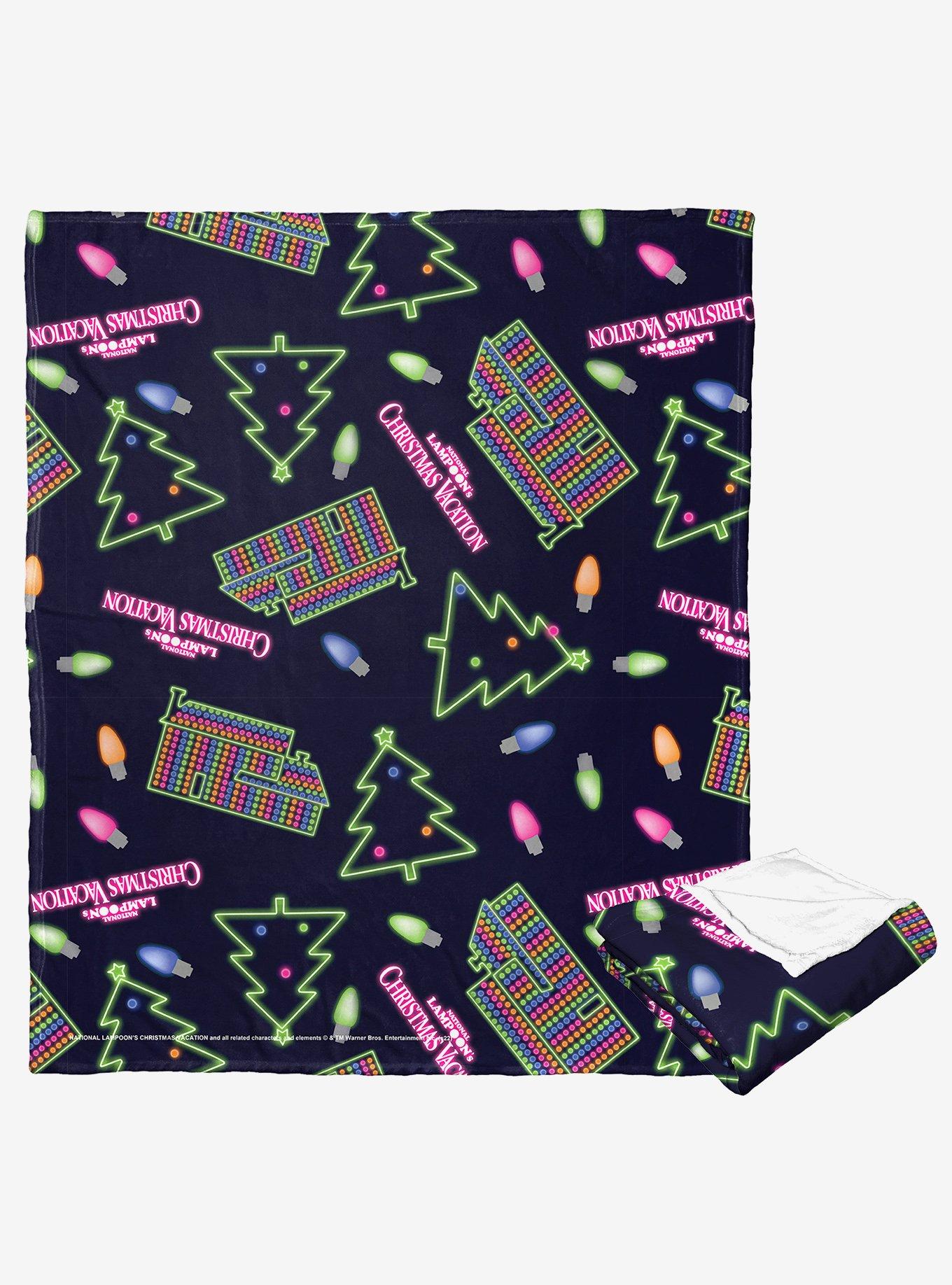 National Lampoon's Christmas Vacation Neon Christmas Lights Silk Touch Throw Blanket