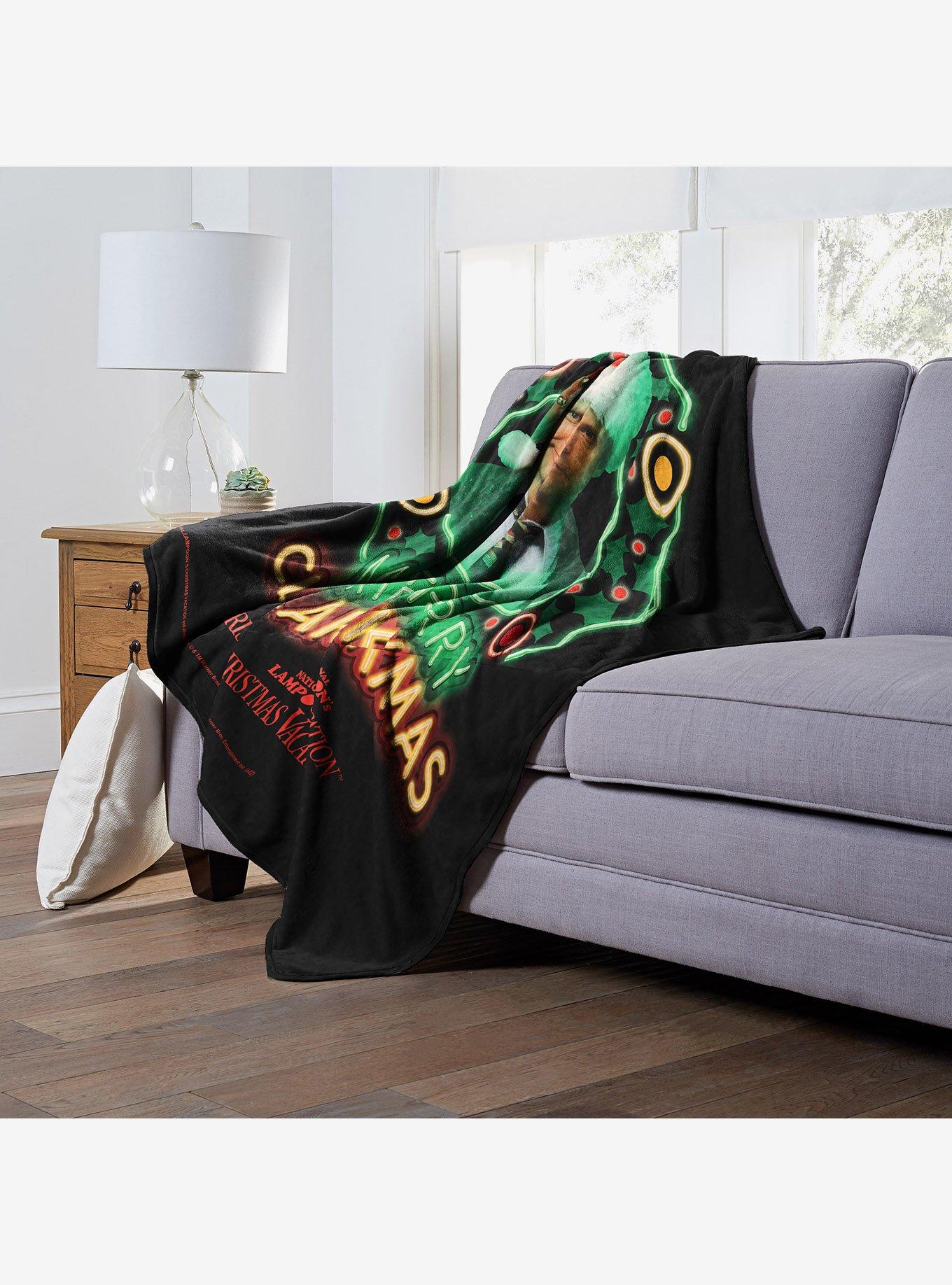 National Lampoon's Christmas Vacation Neon Clarkmas Silk Touch Throw Blanket, , alternate