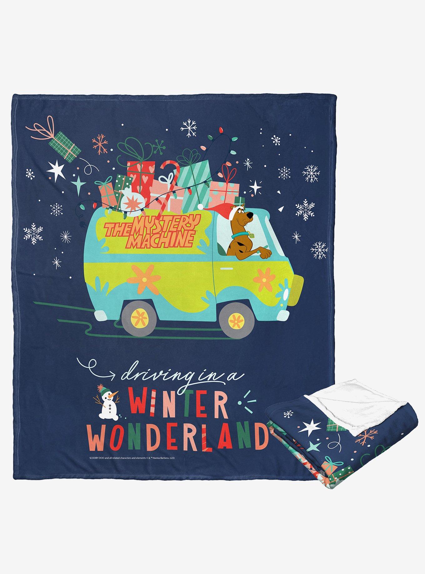 Scooby-Doo! Driving In A Winter Wonderland Silk Touch Throw Blanket, , alternate