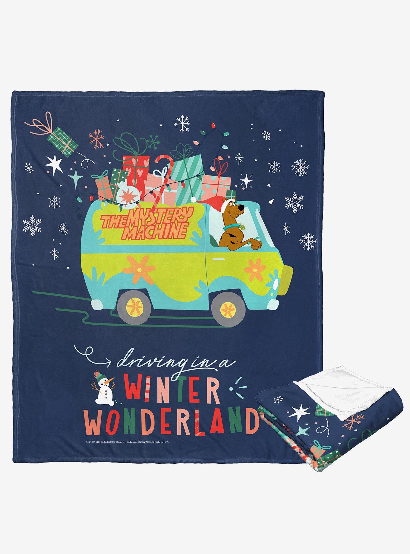 Scooby-Doo! Driving In A Winter Wonderland Silk Touch Throw Blanket, , hi-res