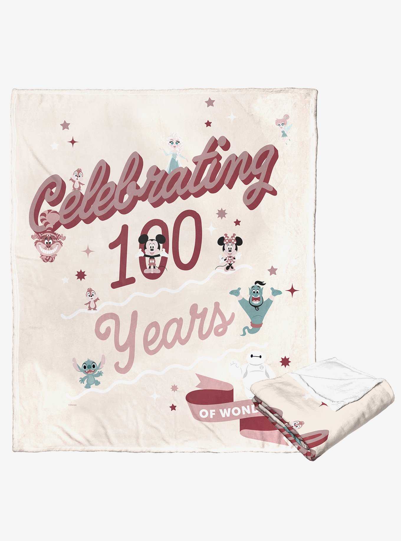 Disney100 Mickey Mouse Celebrate Wonder Silk Touch Throw Blanket, , hi-res