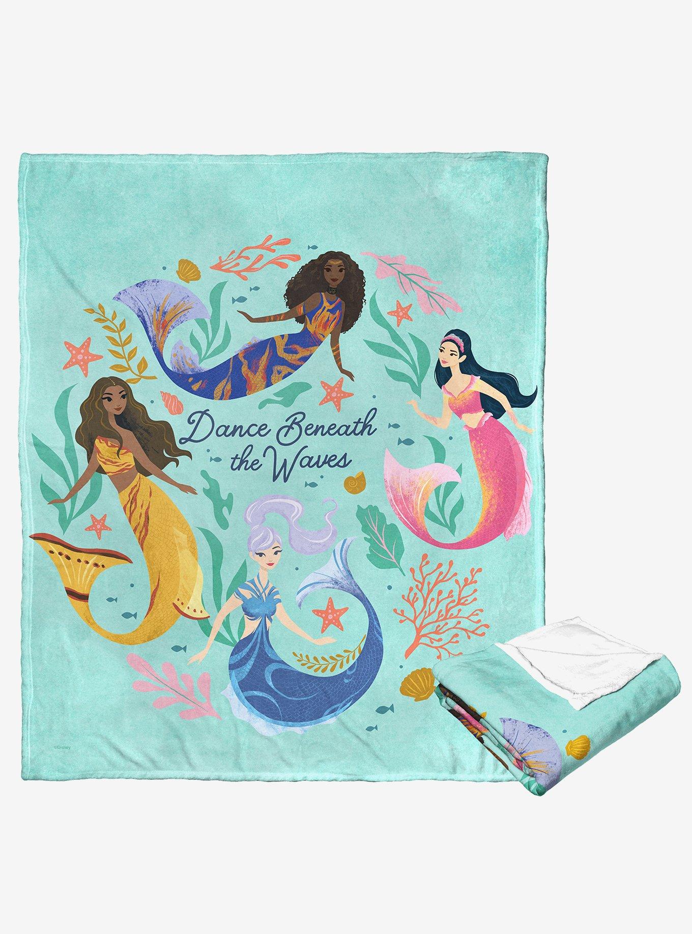 Disney The Little Mermaid Dancing Mersisters Silk Touch Throw, , hi-res