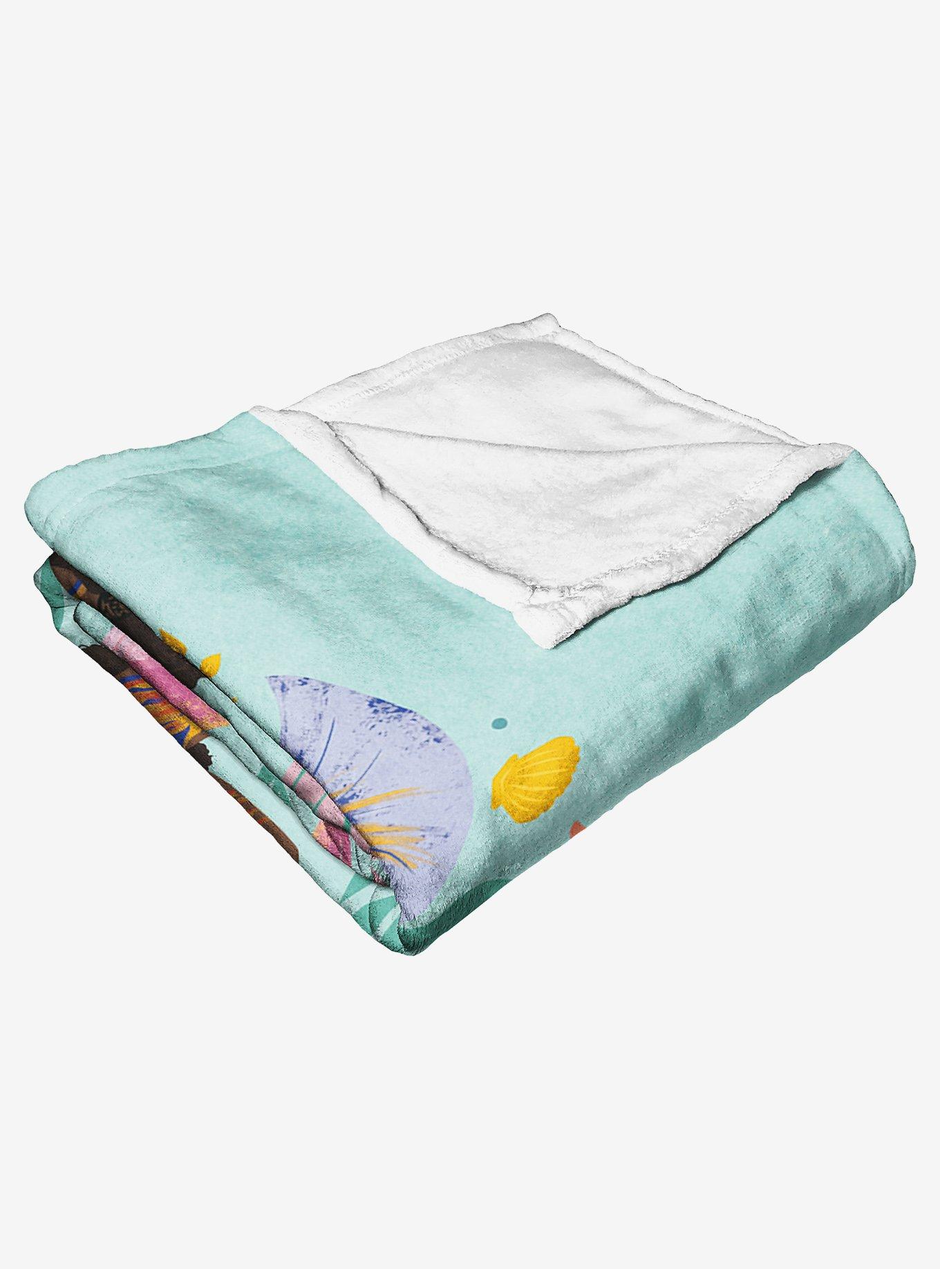Disney The Little Mermaid Dancing Mersisters Silk Touch Throw, , alternate