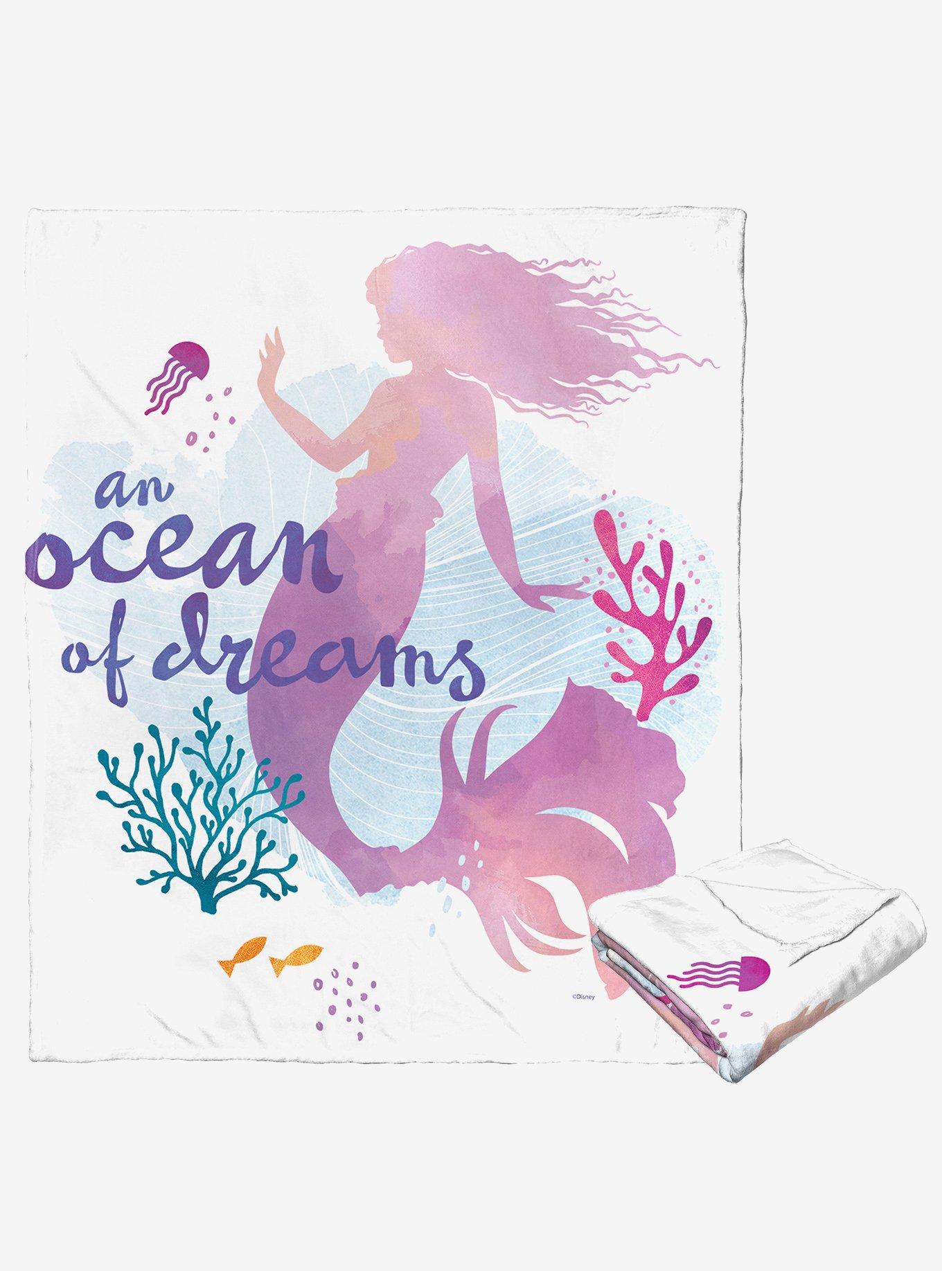 Disney The Little Mermaid Ocean Of Dreams Silk Touch Throw, , alternate