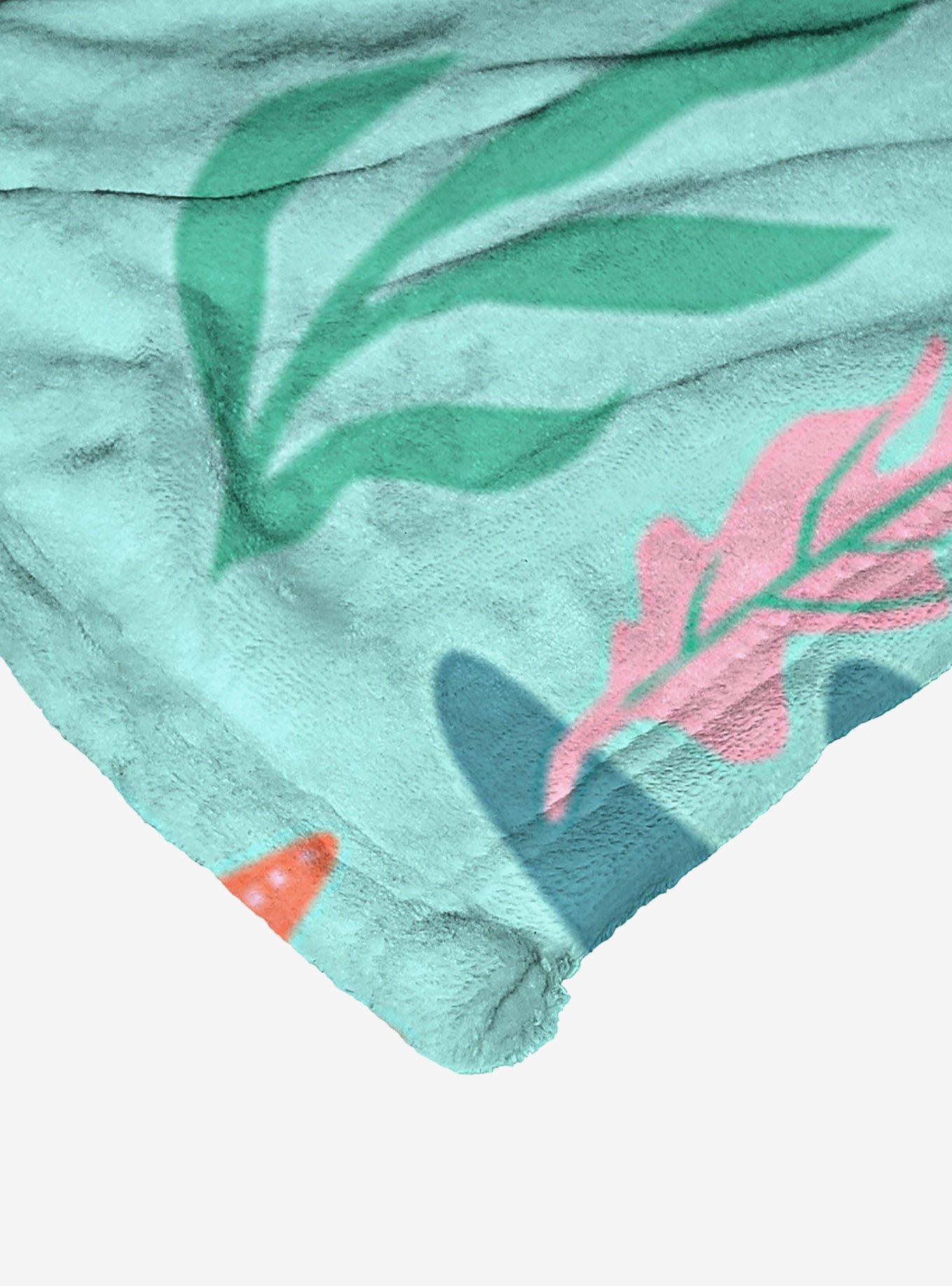 Disney The Little Mermaid Seafoam Sweetheart Silk Touch Throw, , alternate
