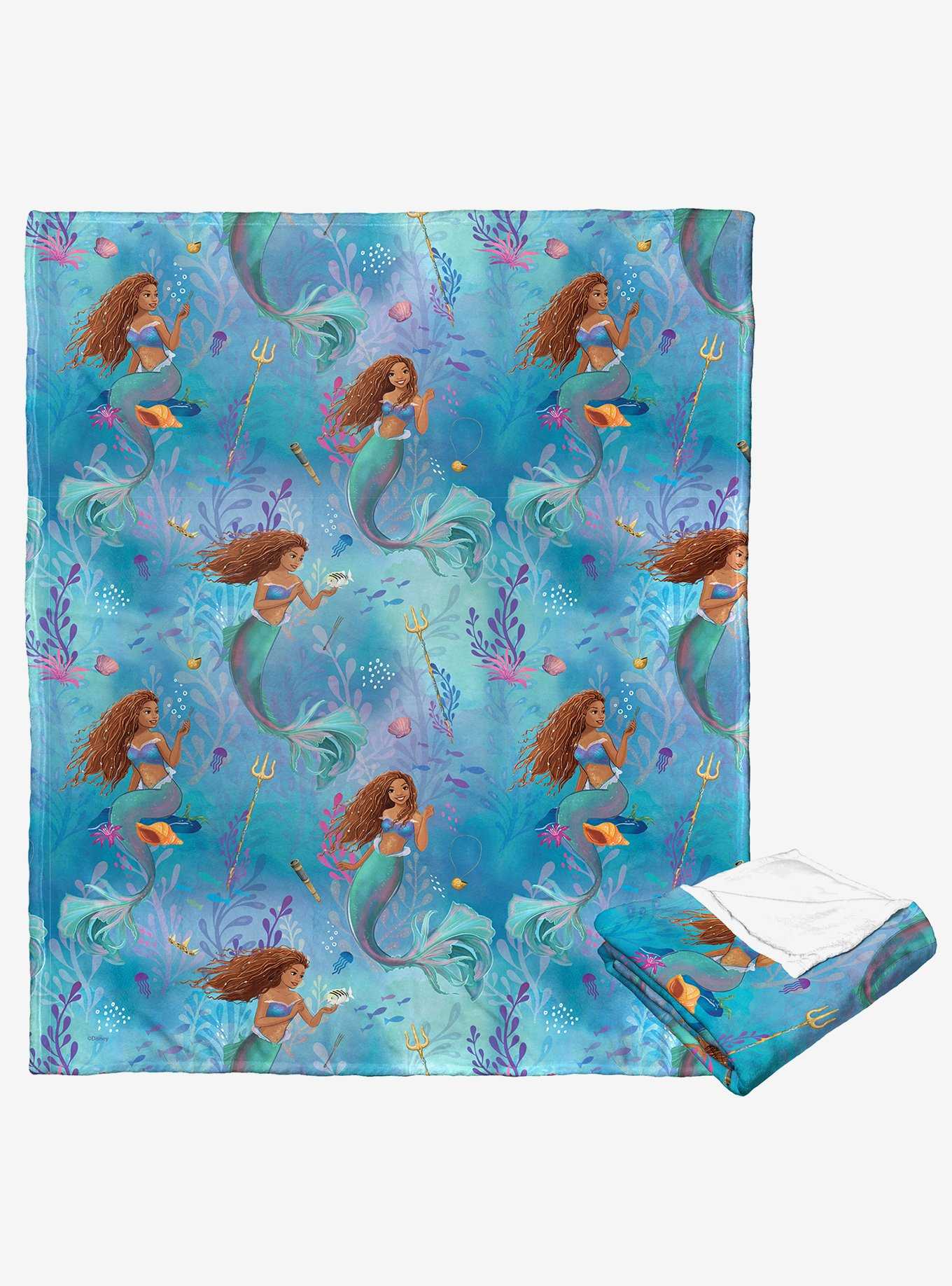 Disney The Little Mermaid Ocean Adventures Silk Touch Throw, , hi-res