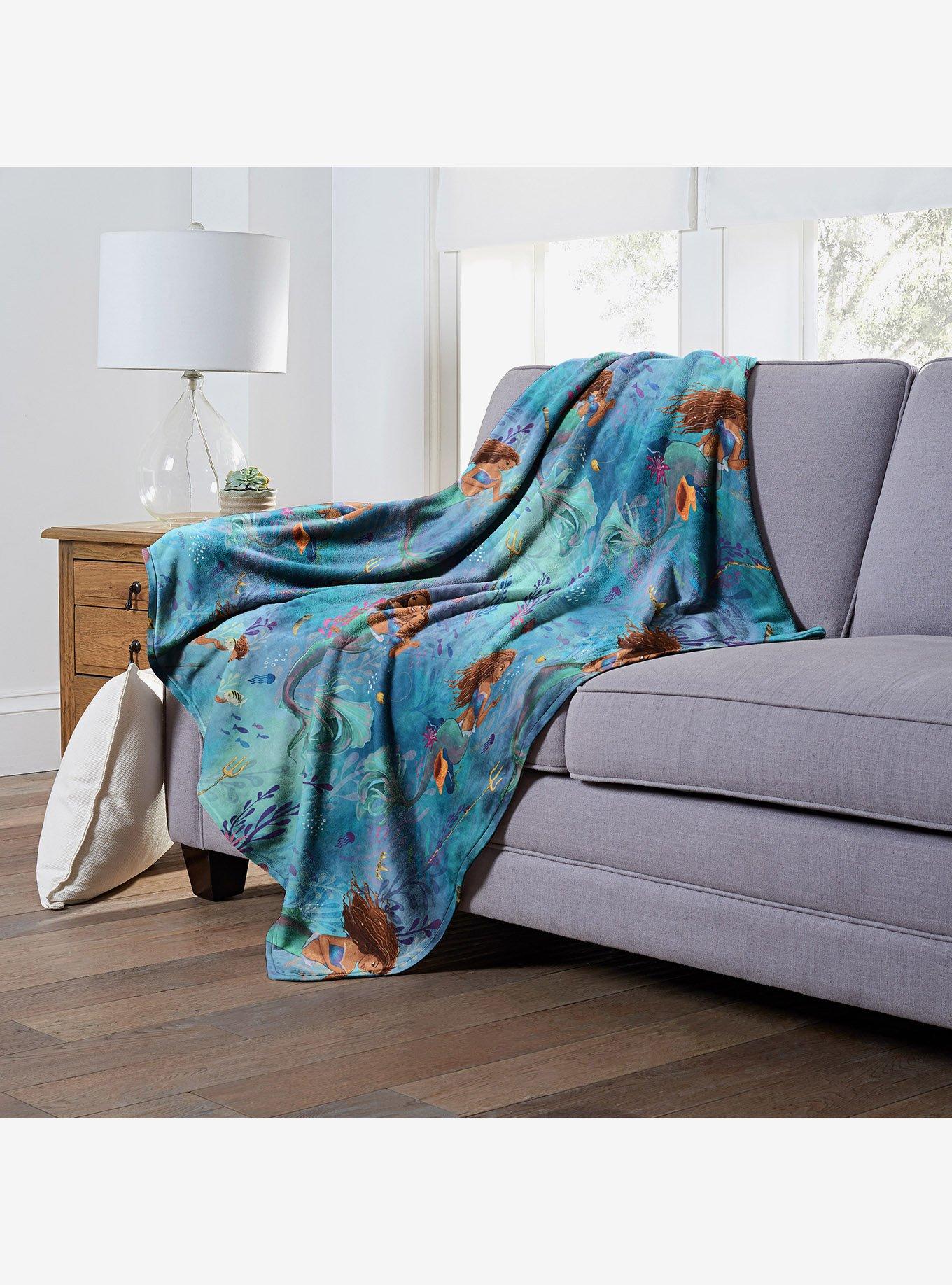 Disney The Little Mermaid Ocean Adventures Silk Touch Throw, , alternate