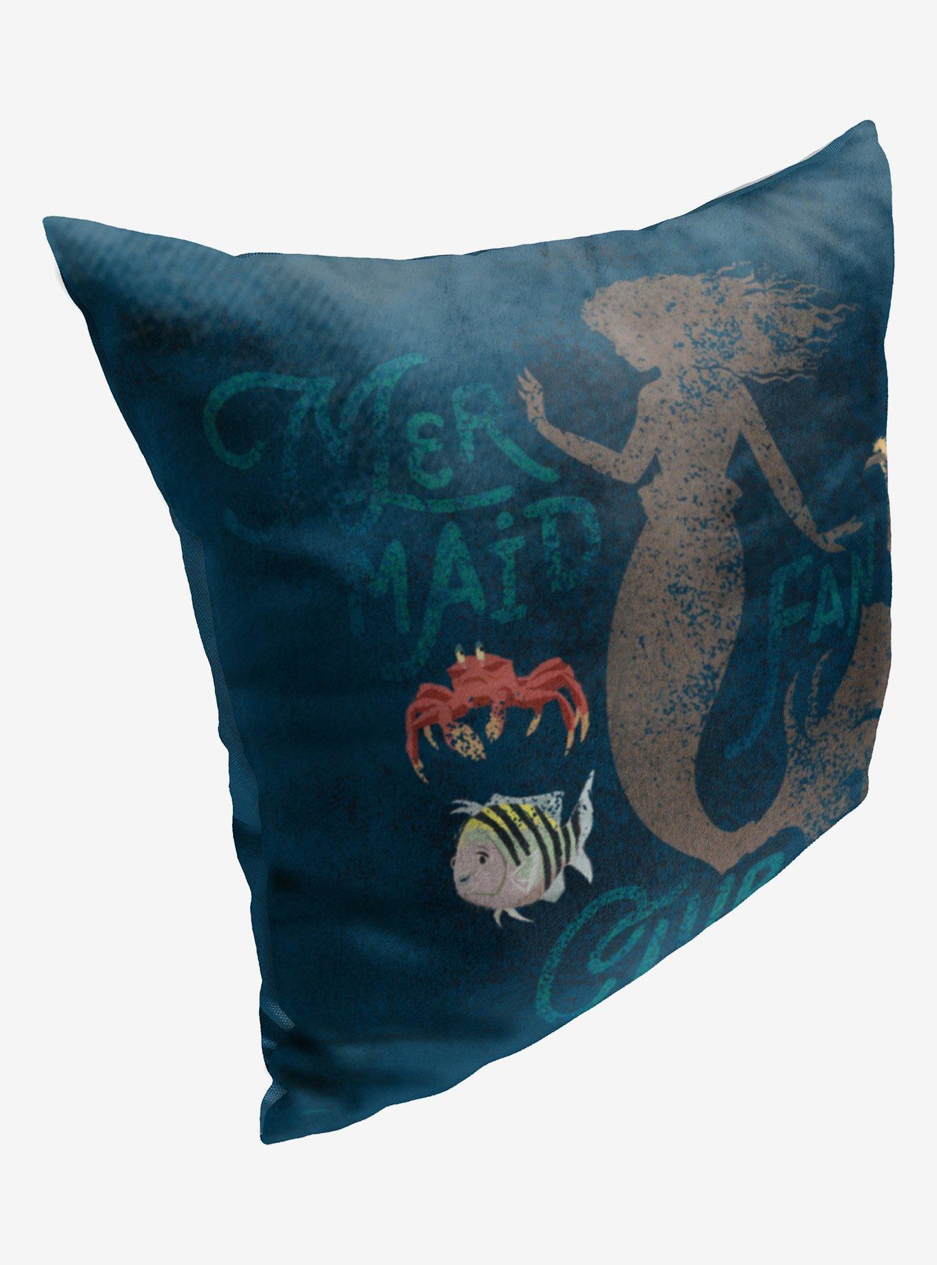 Disney The Little Mermaid Mermaid Fan Club Printed Throw Pillow, , alternate