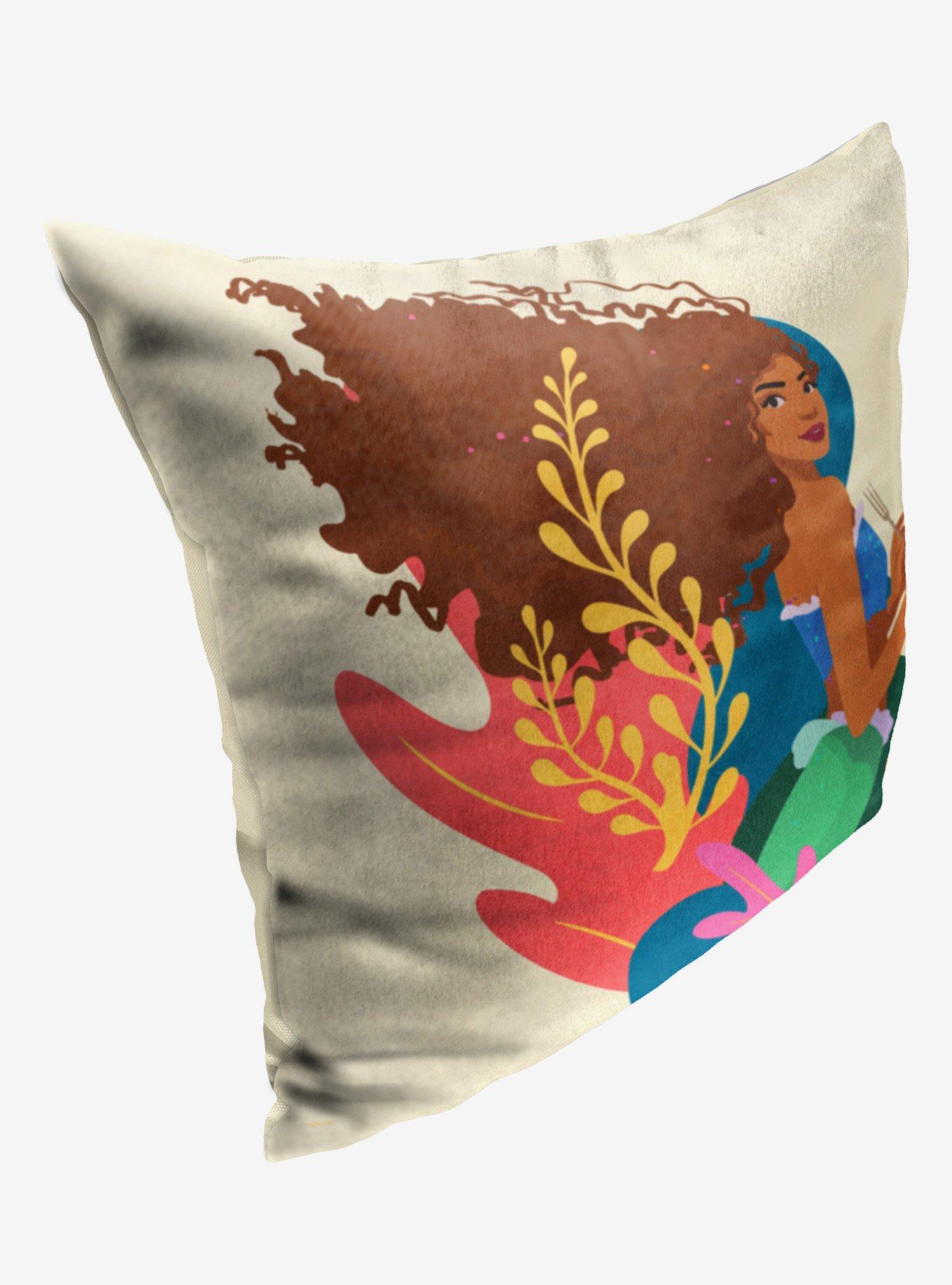 Disney The Little Mermaid Curious Printed Throw Pillow, , hi-res