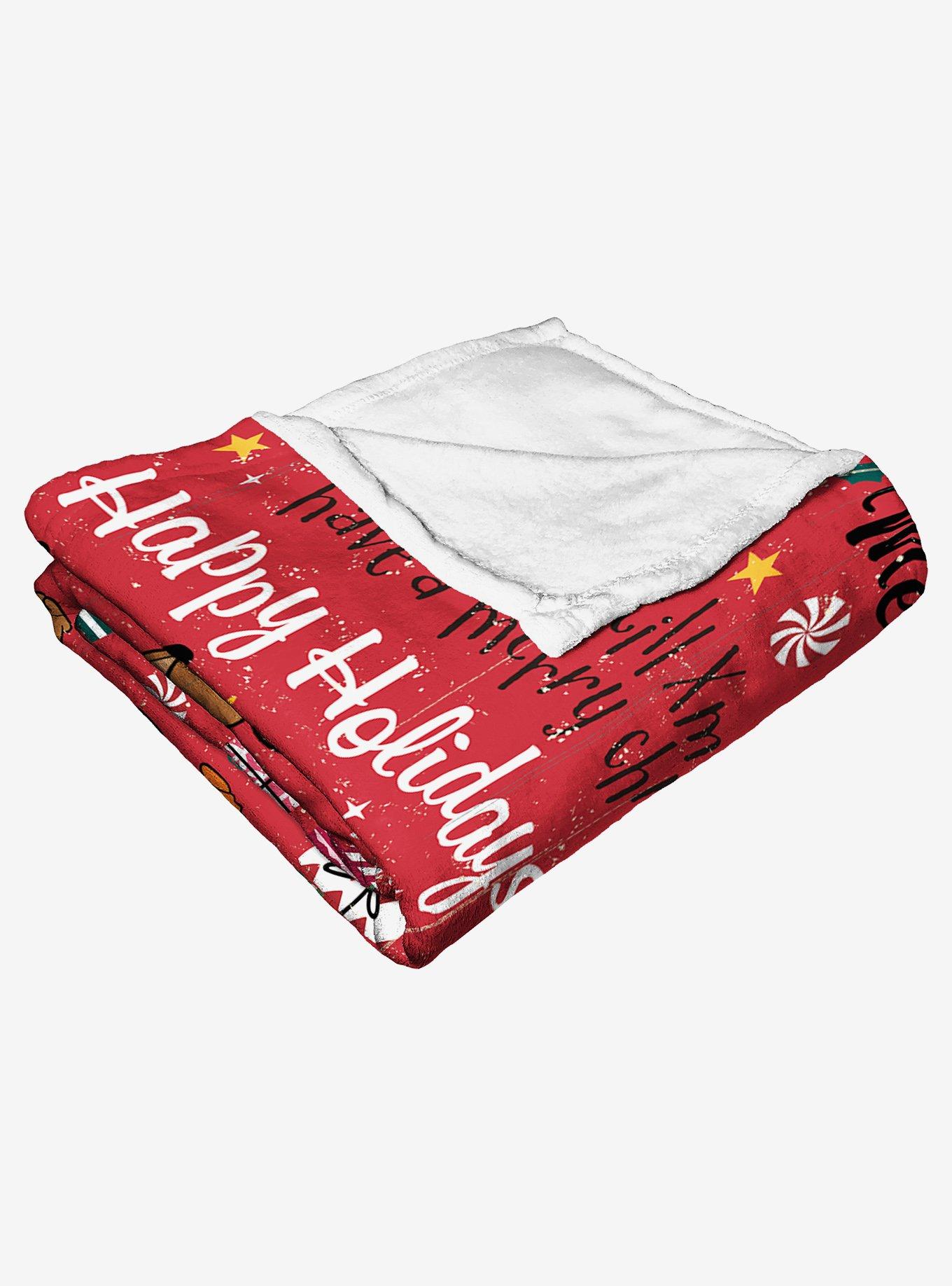 Tom And Jerry Festive Cheer Silk Touch Throw, , alternate
