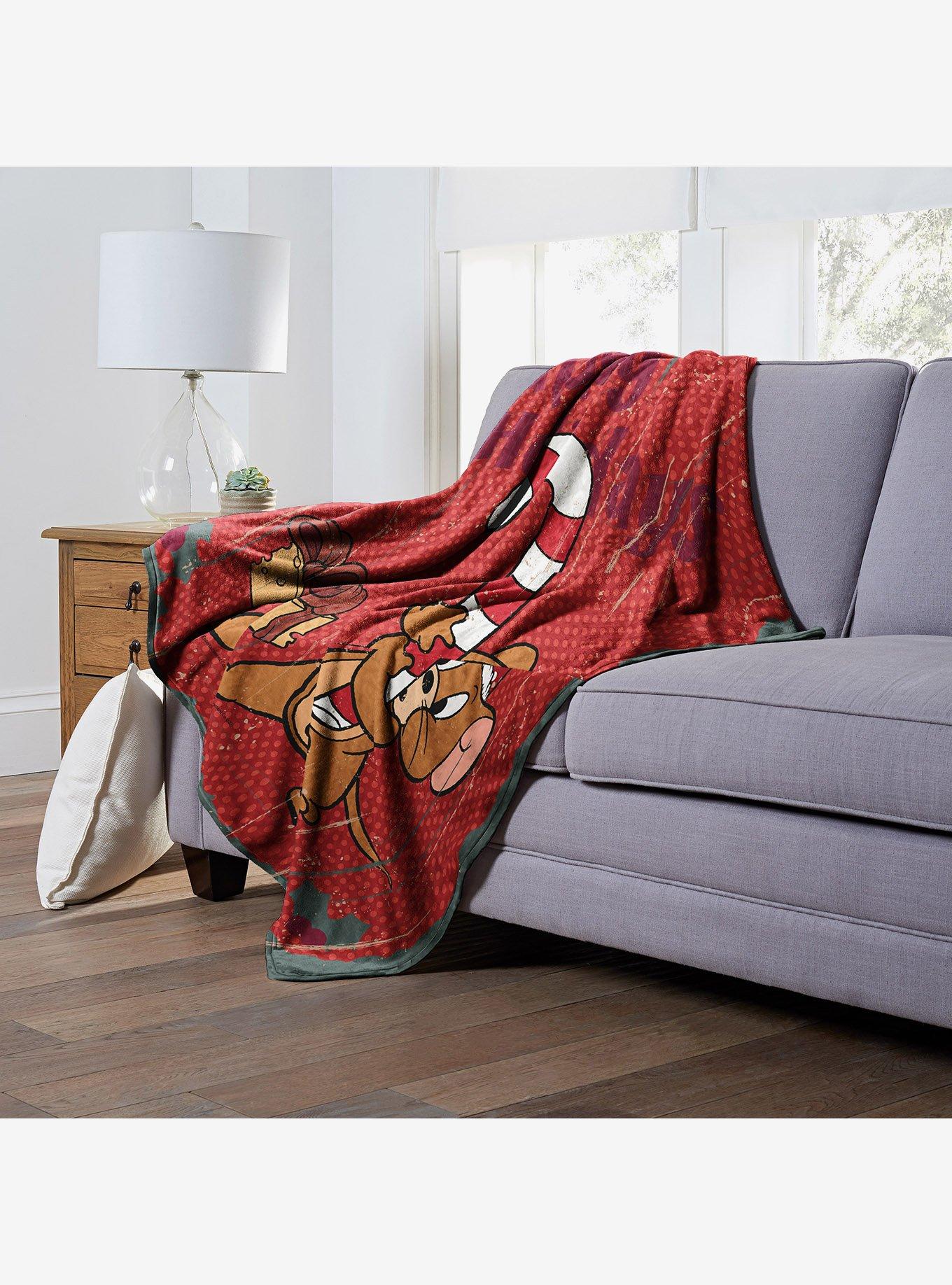 Tom And Jerry Happy Holidays Silk Touch Throw, , alternate