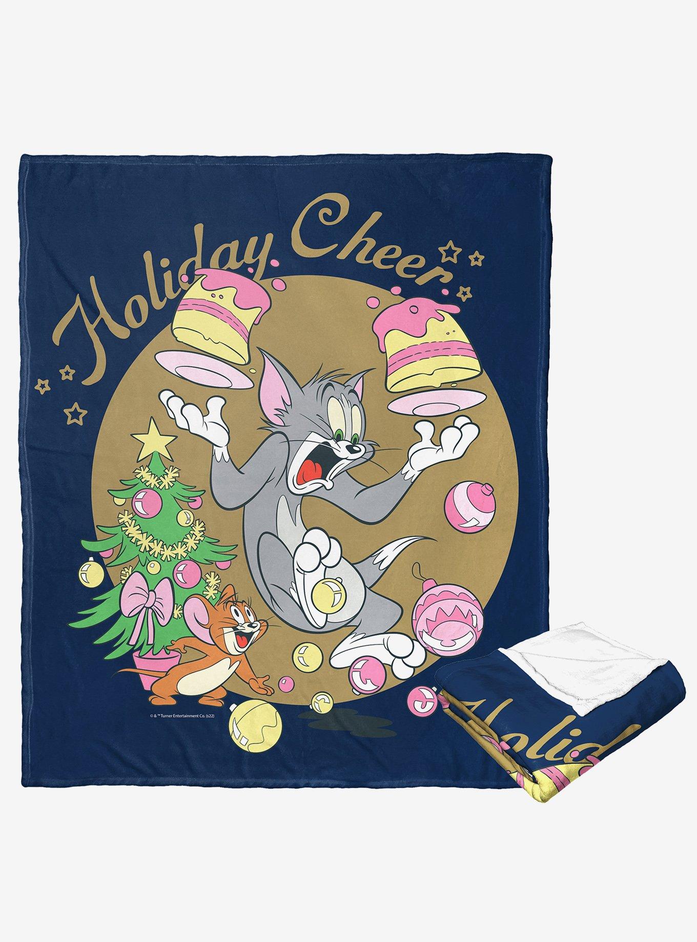 Tom And Jerry Holiday Cheer And Mischief Silk Touch Throw, , alternate