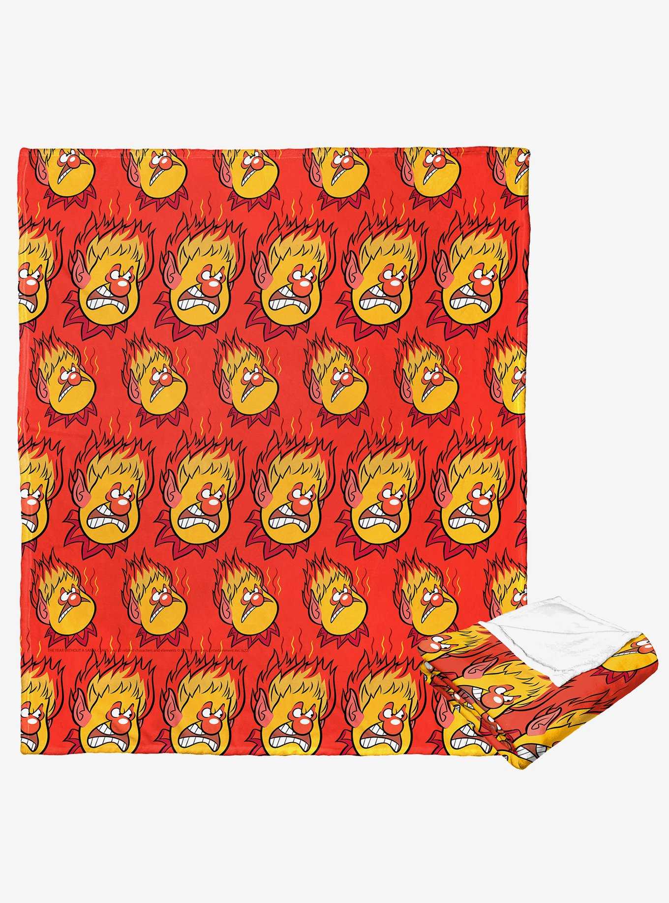 The Year Without A Santa Claus Flaming Mad Silk Touch Throw, , hi-res