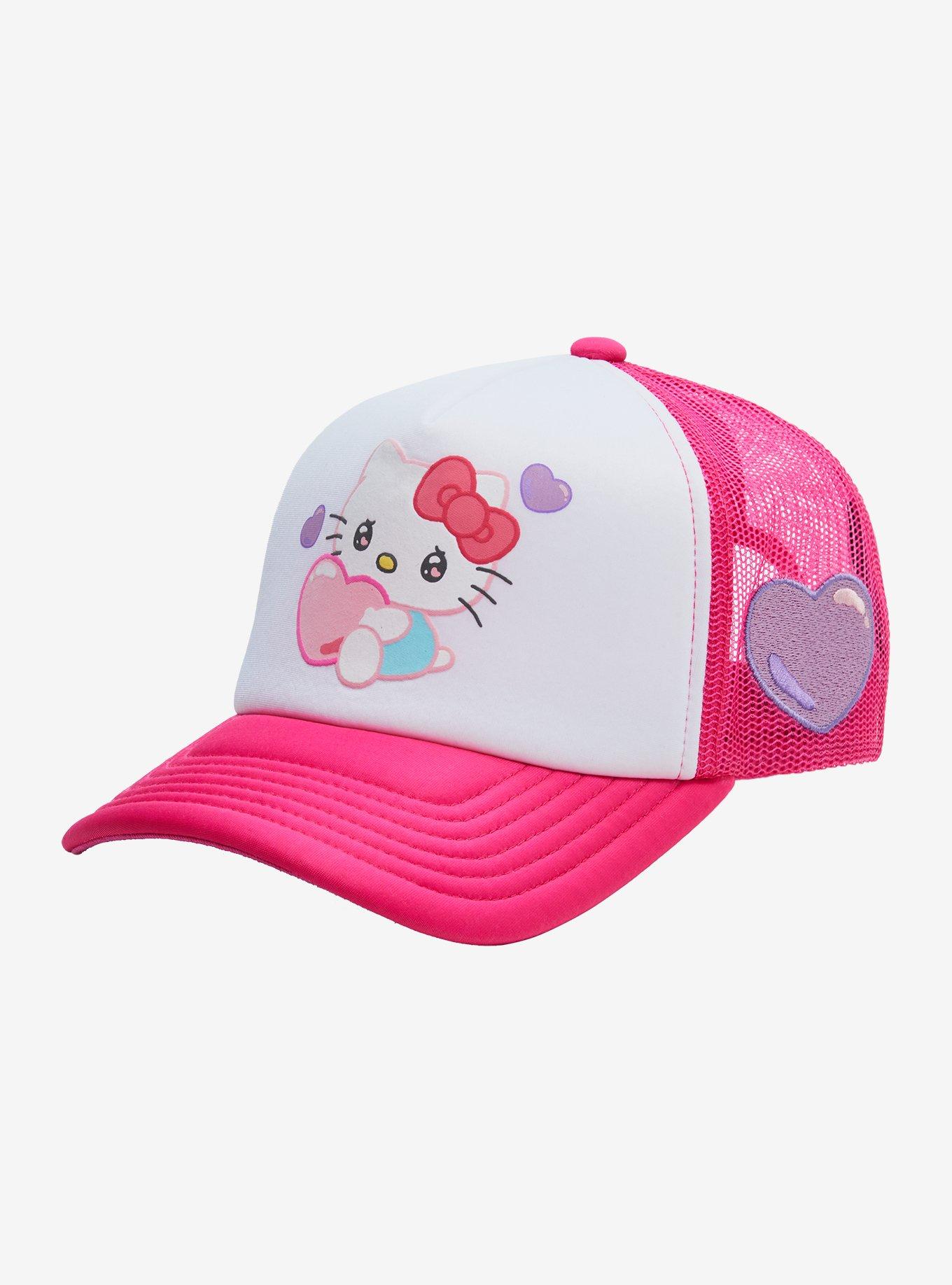 Sanrio Hello Kitty Emo Kyun Trucker Cap &mdash; BoxLunch Exclusive, , alternate