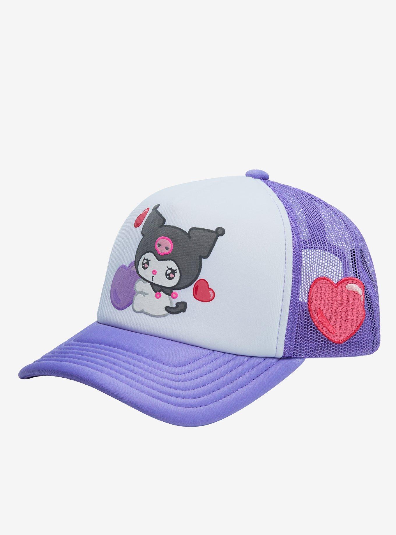 Sanrio Kuromi Emo Kyun Trucker Cap &mdash; BoxLunch Exclusive, , alternate