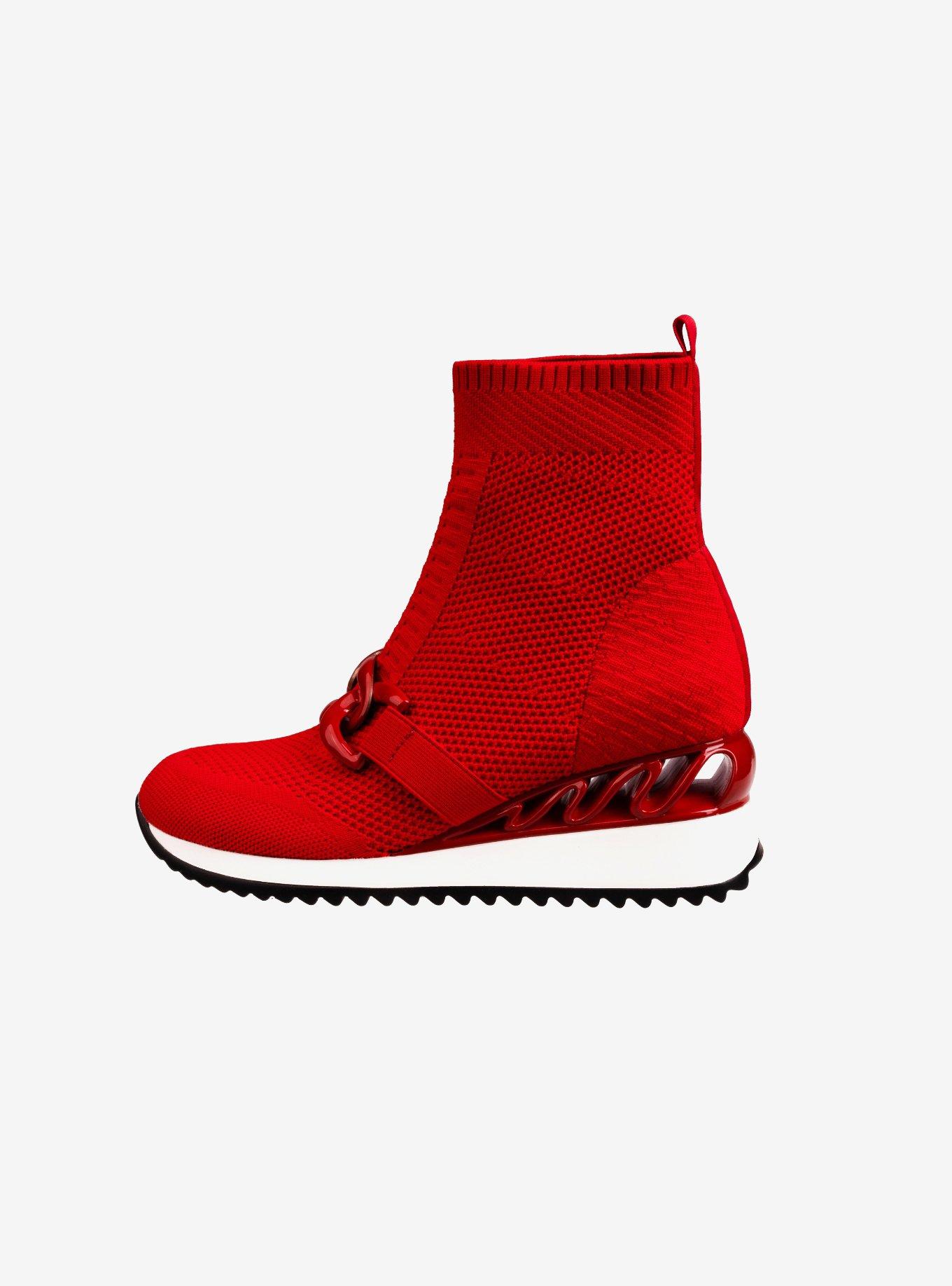 Brooklyn Wedge Sneaker Red, , hi-res