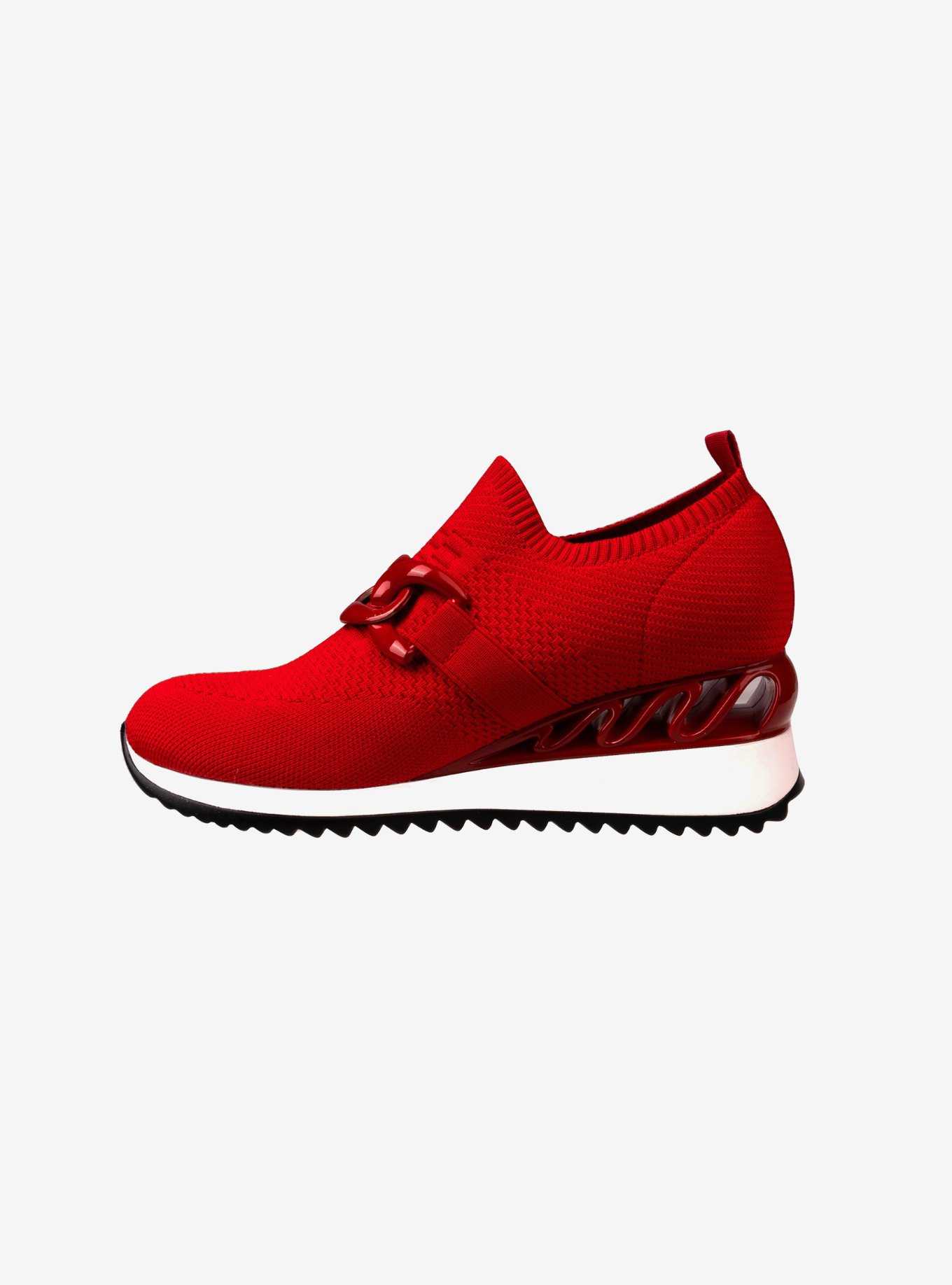 Boston Wedge Sneaker Red, , hi-res