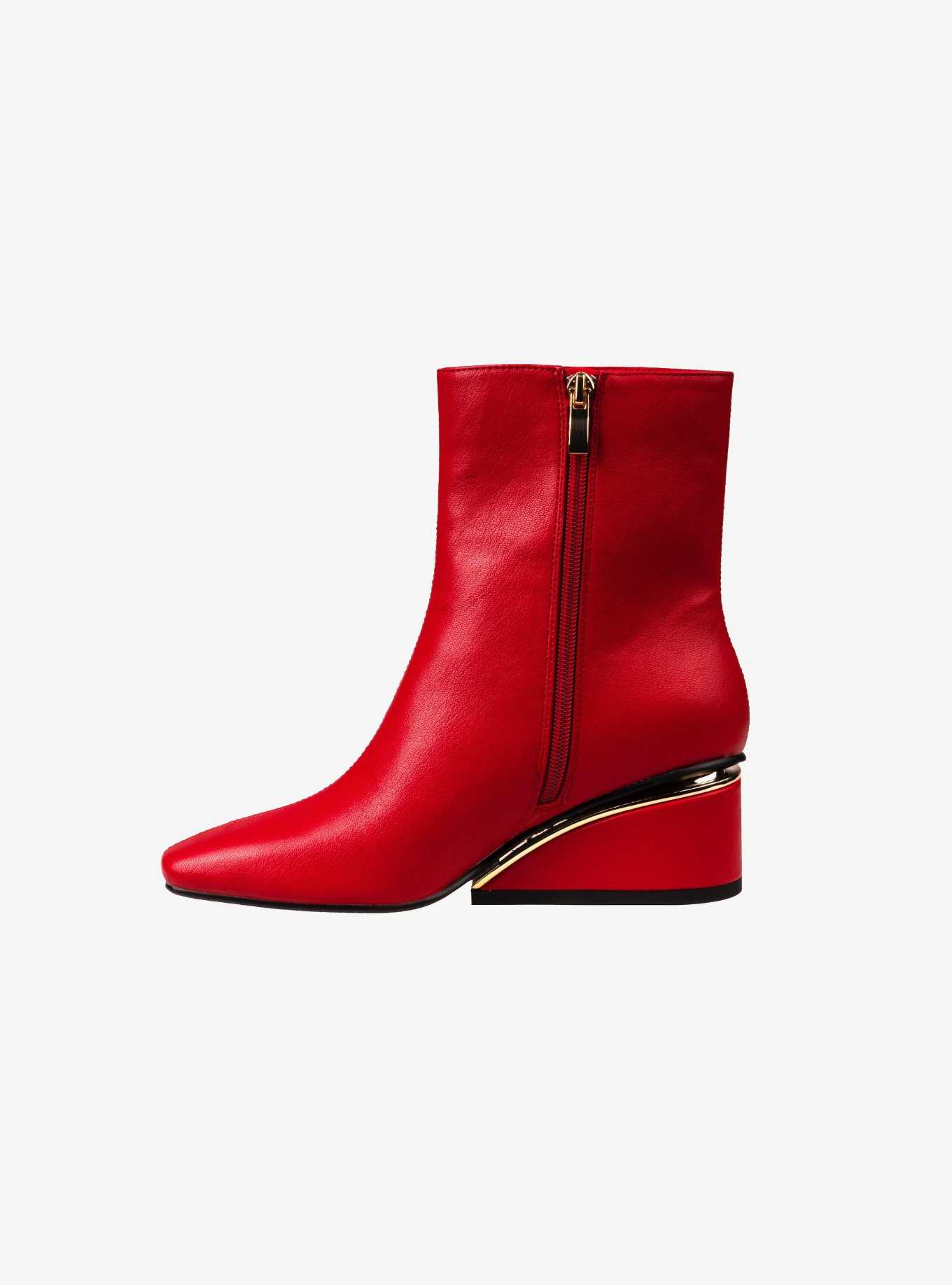 Mona Ankle Bootie Red, , hi-res