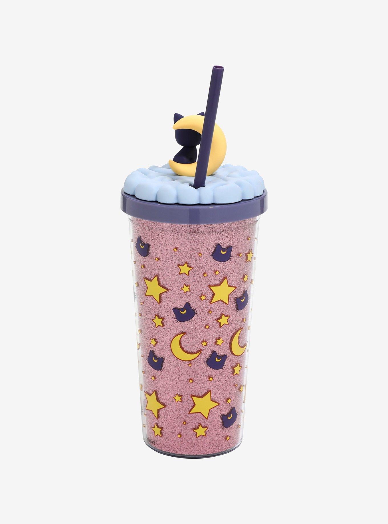 Pretty Guardian Sailor Moon Crystal Luna Glitter Acrylic Travel Cup, , hi-res