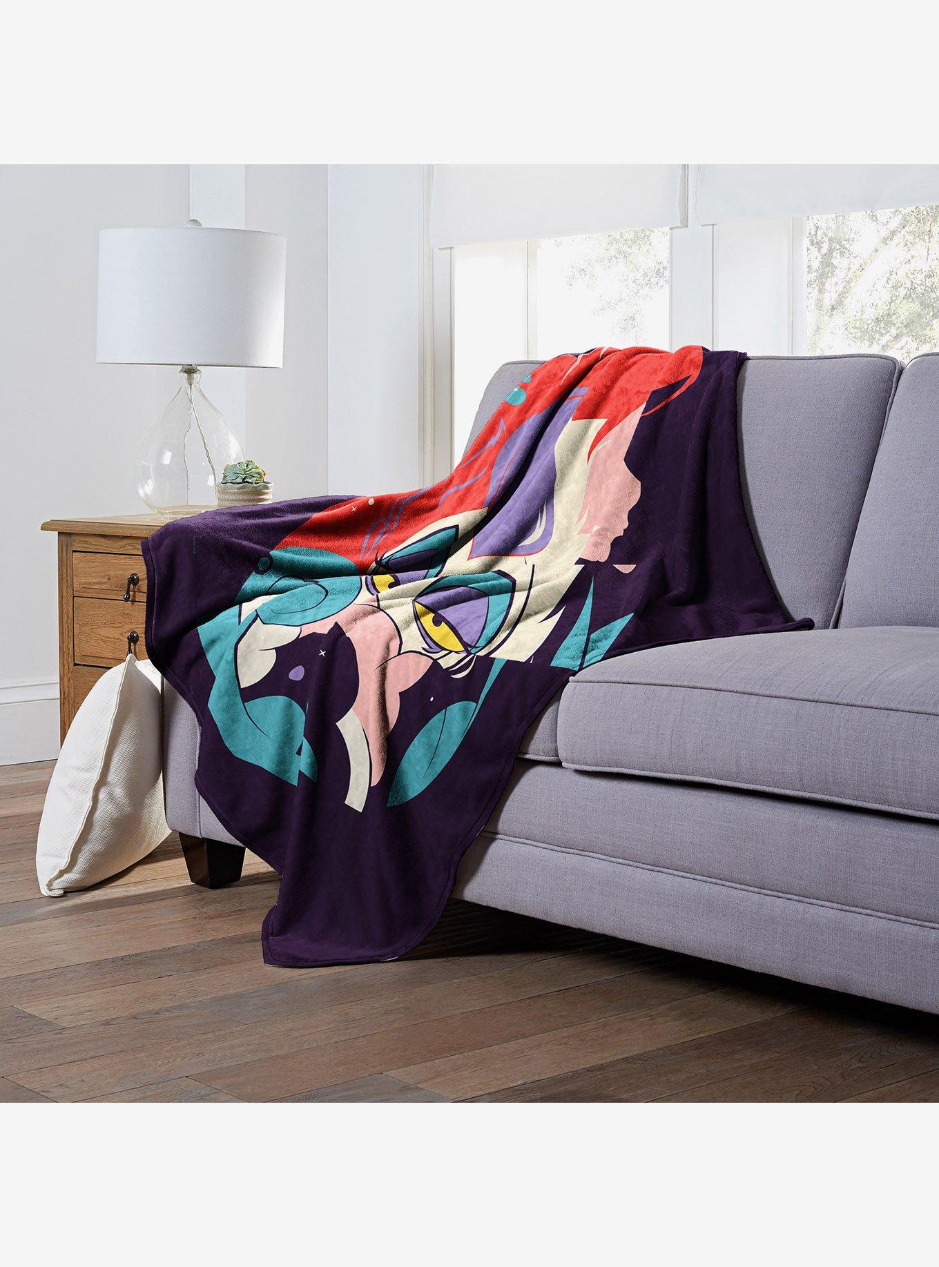 Disney The Little Mermaid Classic Heroine And Villain Silk Touch Throw Blanket, , alternate