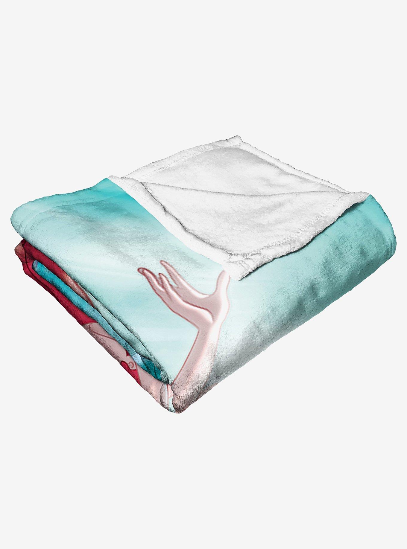 Disney The Little Mermaid Classic Underwater Rays Silk Touch Throw Blanket, , alternate