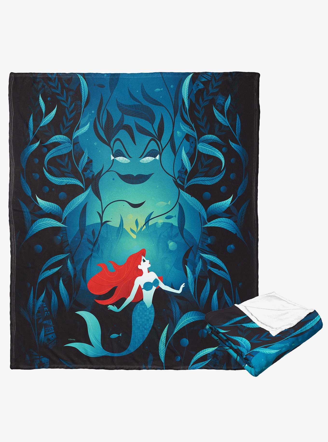 Disney The Little Mermaid Classic Ariel And Ursula Silk Touch Throw Blanket, , hi-res