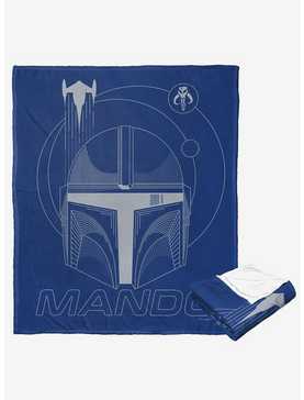 Star Wars The Mandalorian Silver Mando Silk Touch Throw, , hi-res