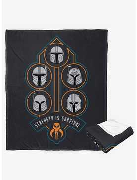 Star Wars The Mandalorian Strength Is Survival Silk Touch Throw, , hi-res