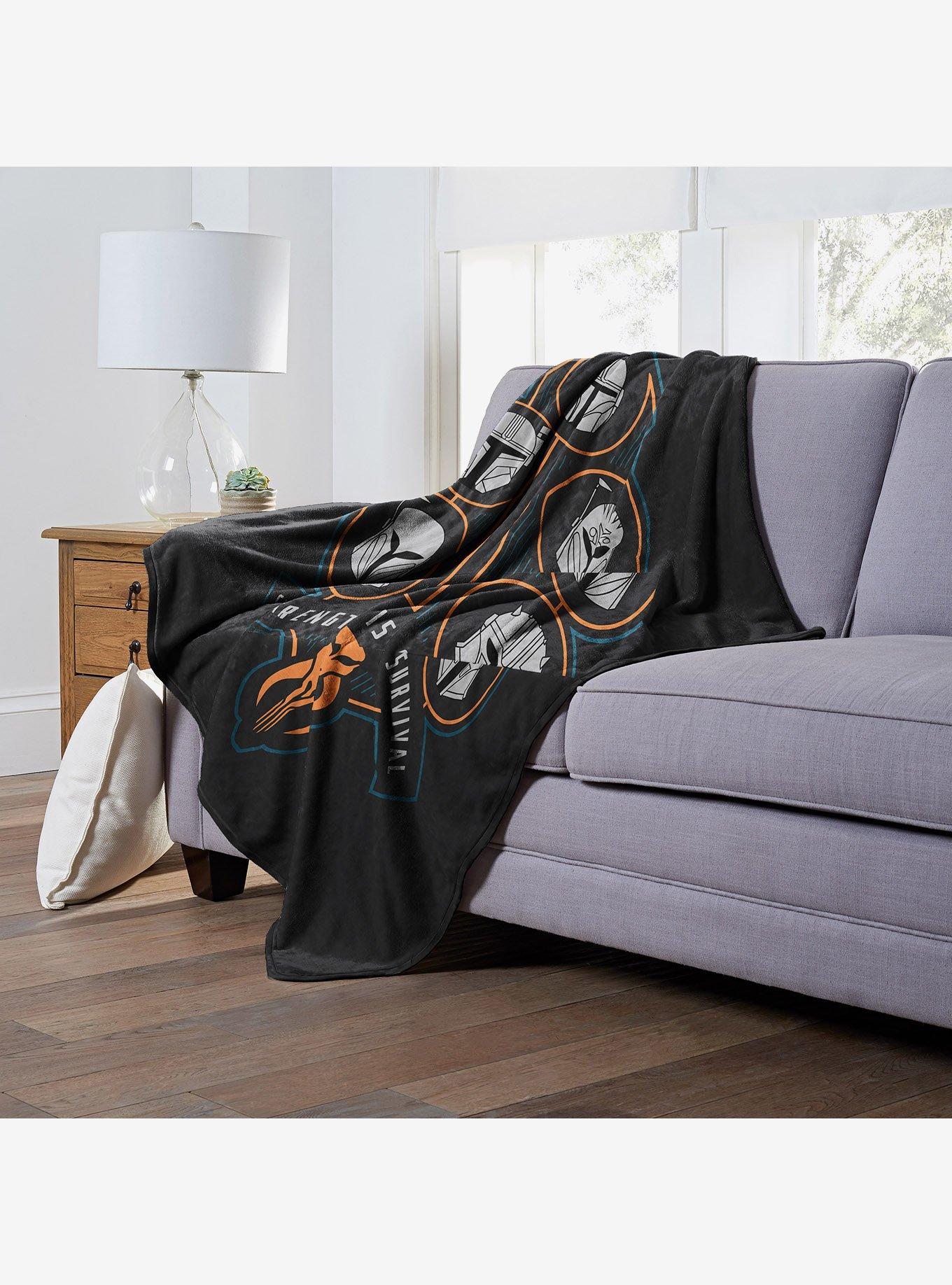 Star Wars The Mandalorian Strength Is Survival Silk Touch Throw, , alternate