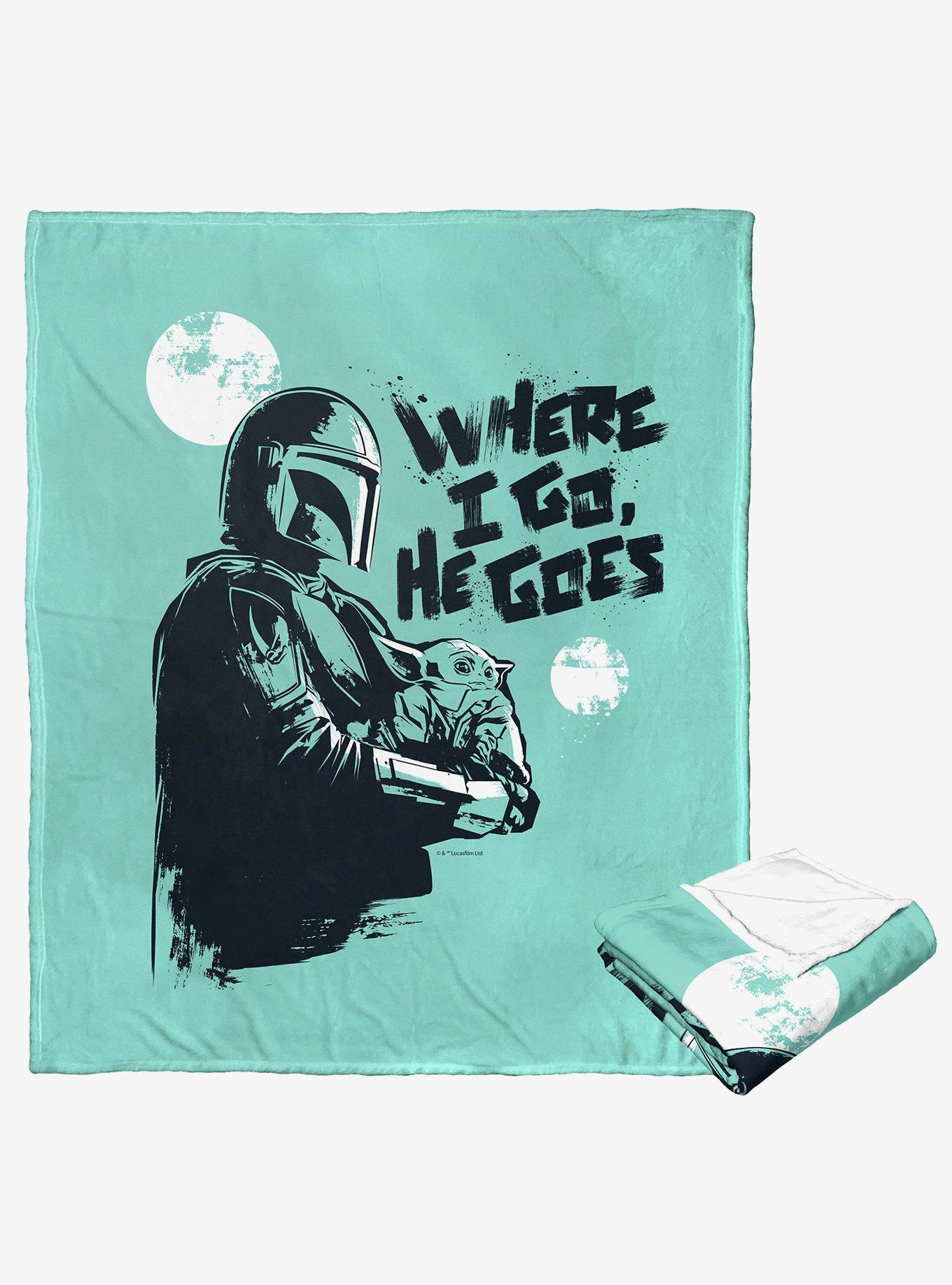Star Wars The Mandalorian We Go Together Silk Touch Throw, , alternate