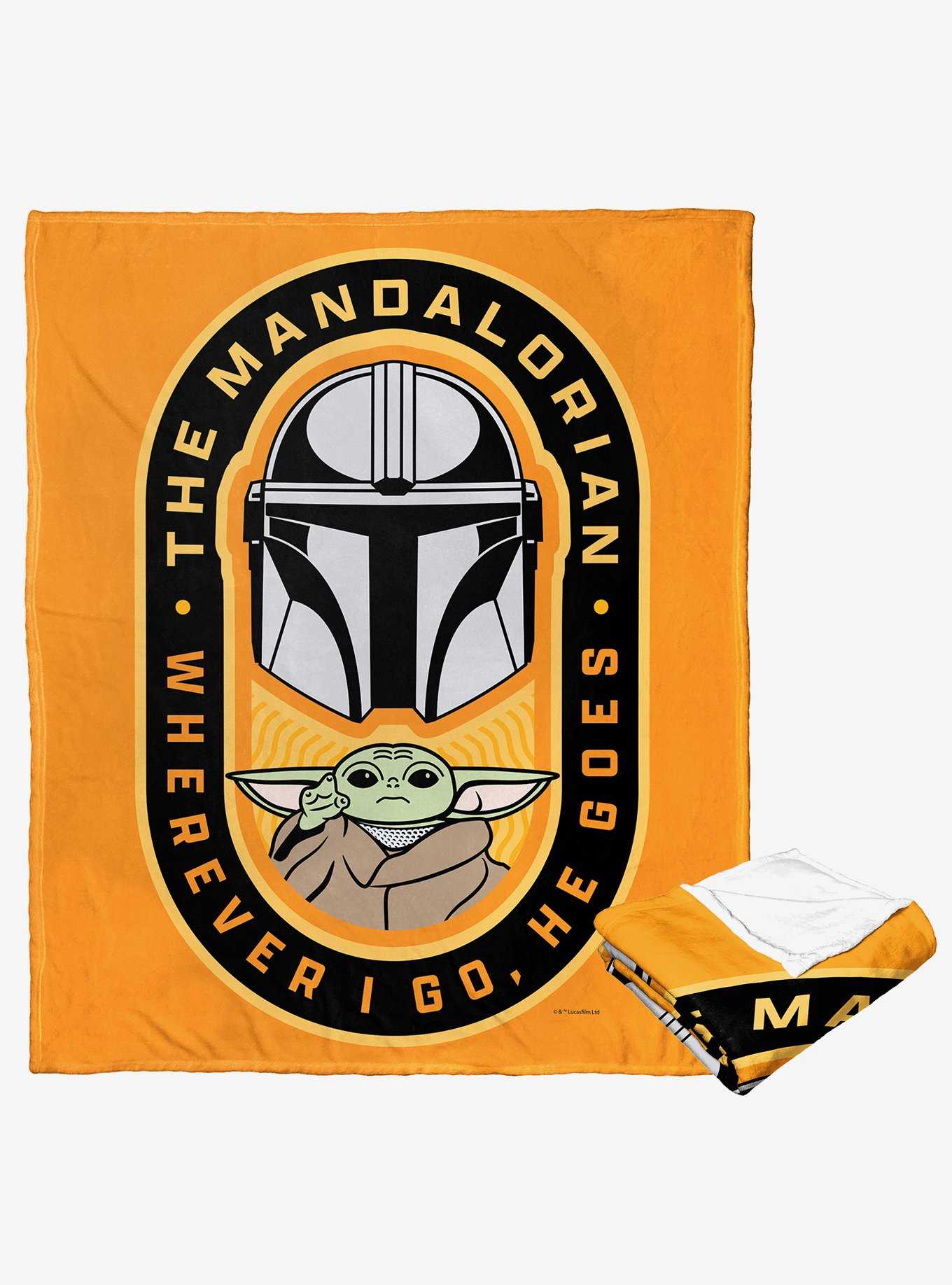 Star Wars The Mandalorian Where He Goes I Go Silk Touch Throw, , hi-res