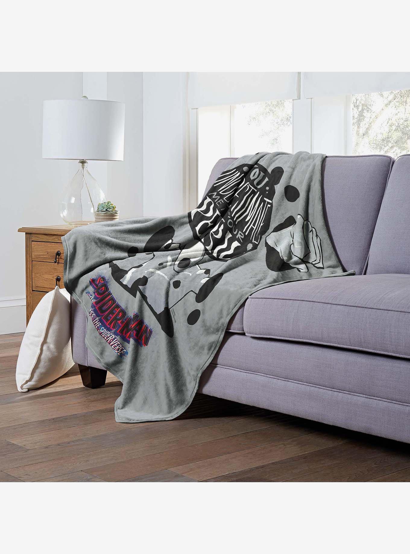 Marvel Spider-Man Across The Spiderverse At Your Peril Silk Touch Throw Blanket, , alternate