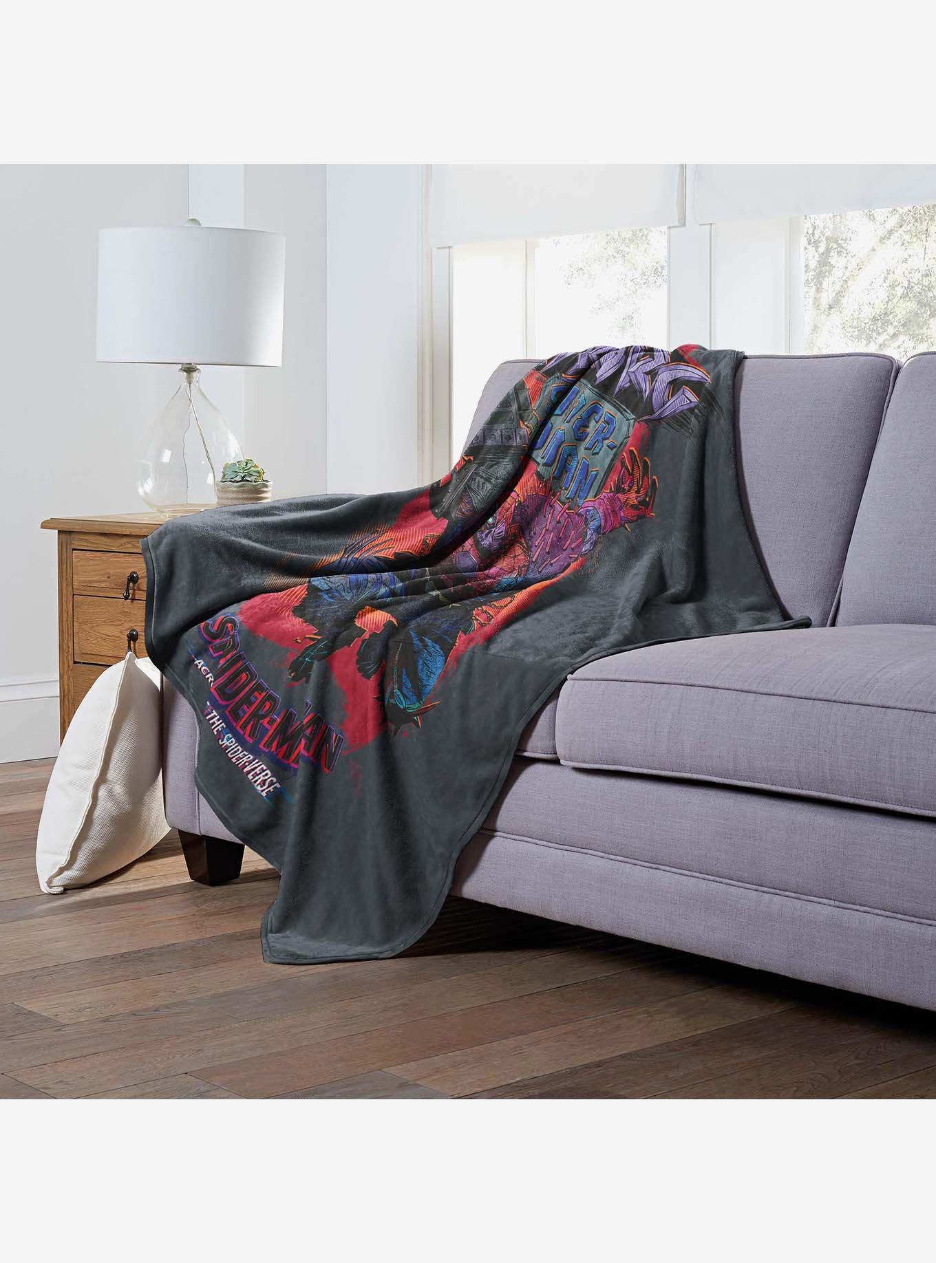 Marvel Spider-Man Across The Spiderverse Cyborg Spider Woman Silk Touch Throw Blanket, , alternate