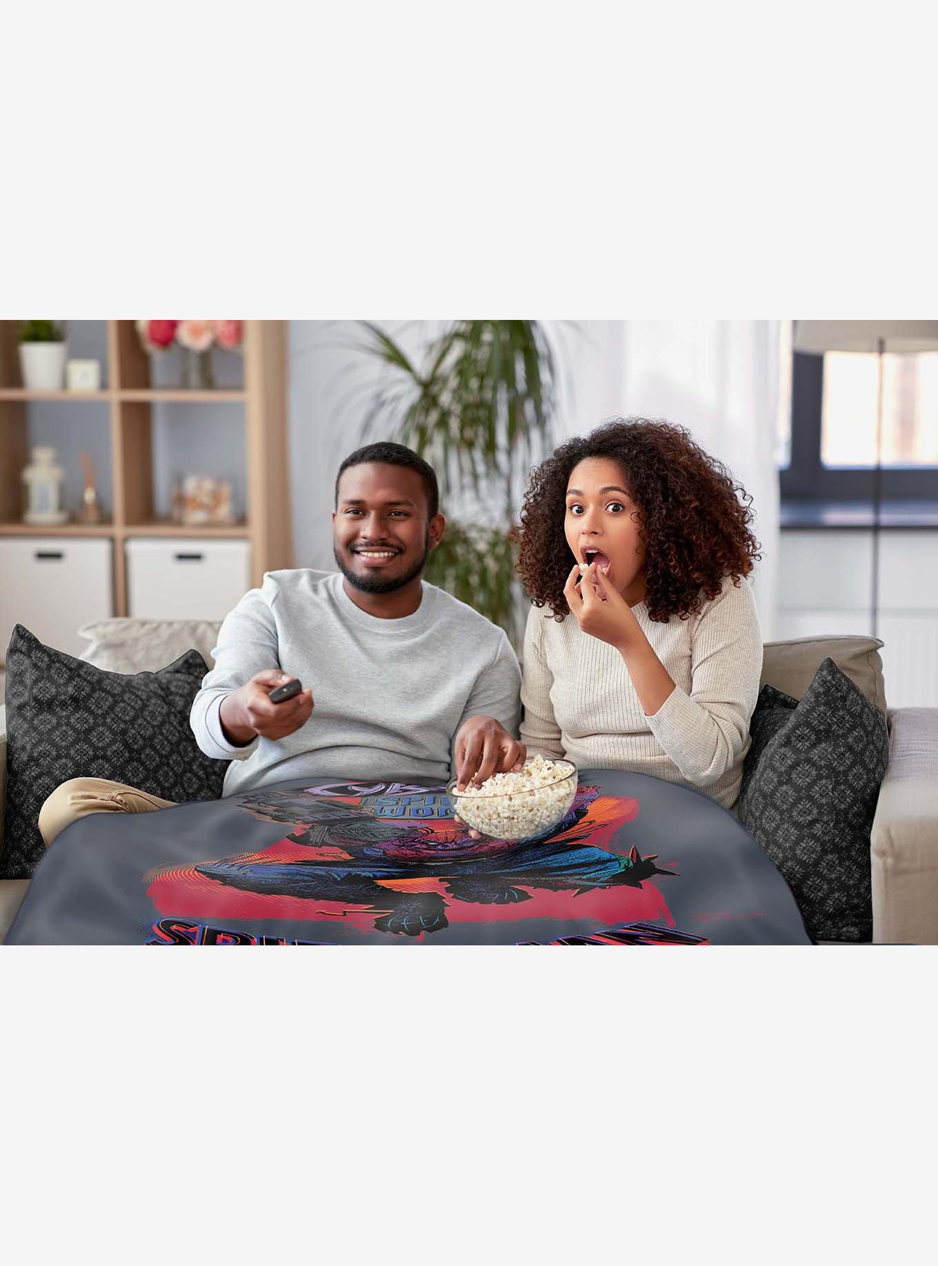 Marvel Spider-Man Across The Spiderverse Cyborg Spider Woman Silk Touch Throw Blanket, , alternate