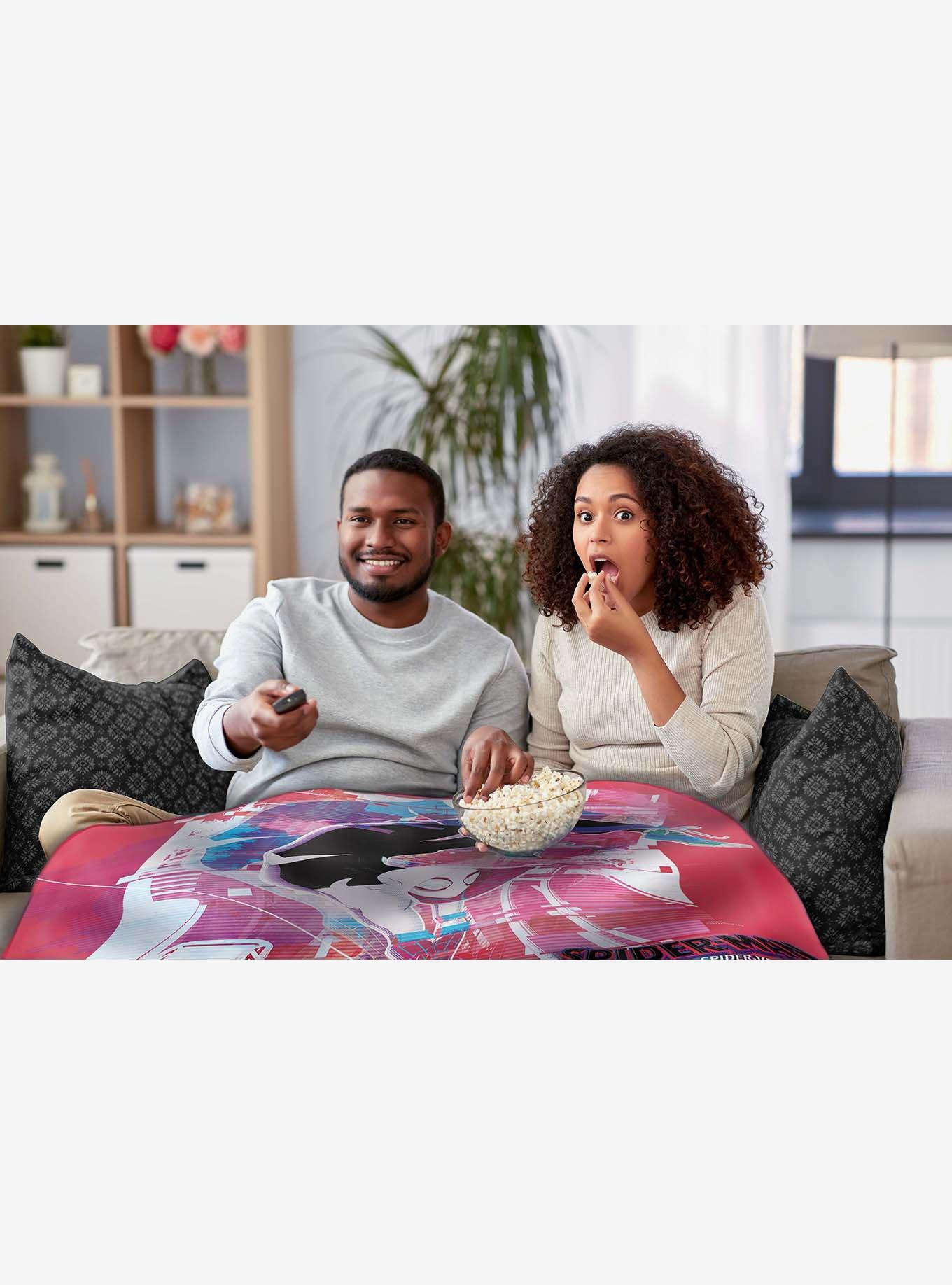 Marvel Spider-Man Across The Spiderverse Gwen Swing Silk Touch Throw Blanket, , alternate
