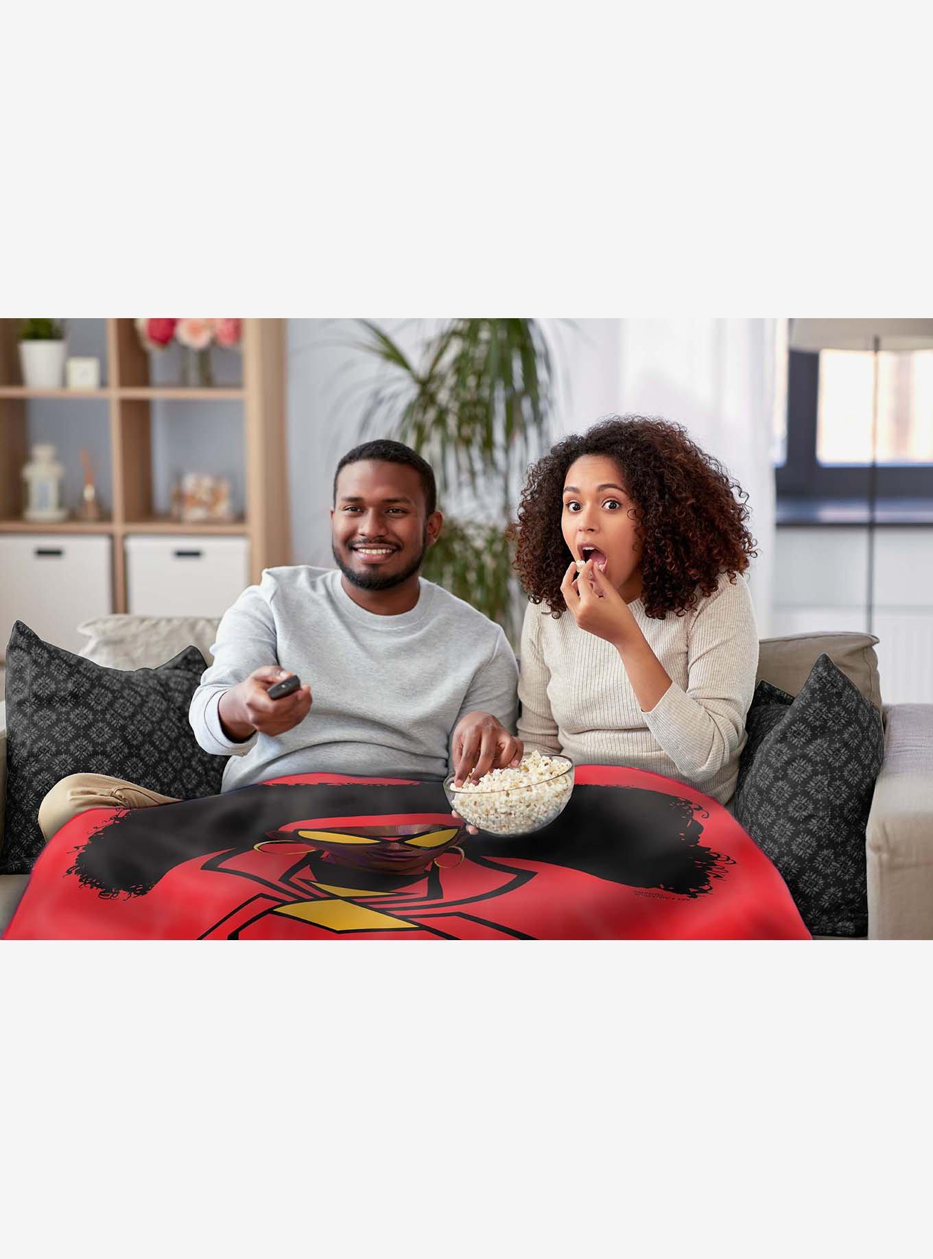 Marvel Spider-Man Across The Spiderverse Jessica Drew Silk Touch Throw Blanket, , alternate