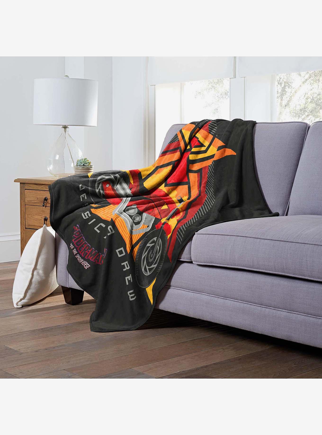 Marvel Spider-Man Across The Spiderverse Jessica Drew's Bike Silk Touch Throw Blanket, , alternate