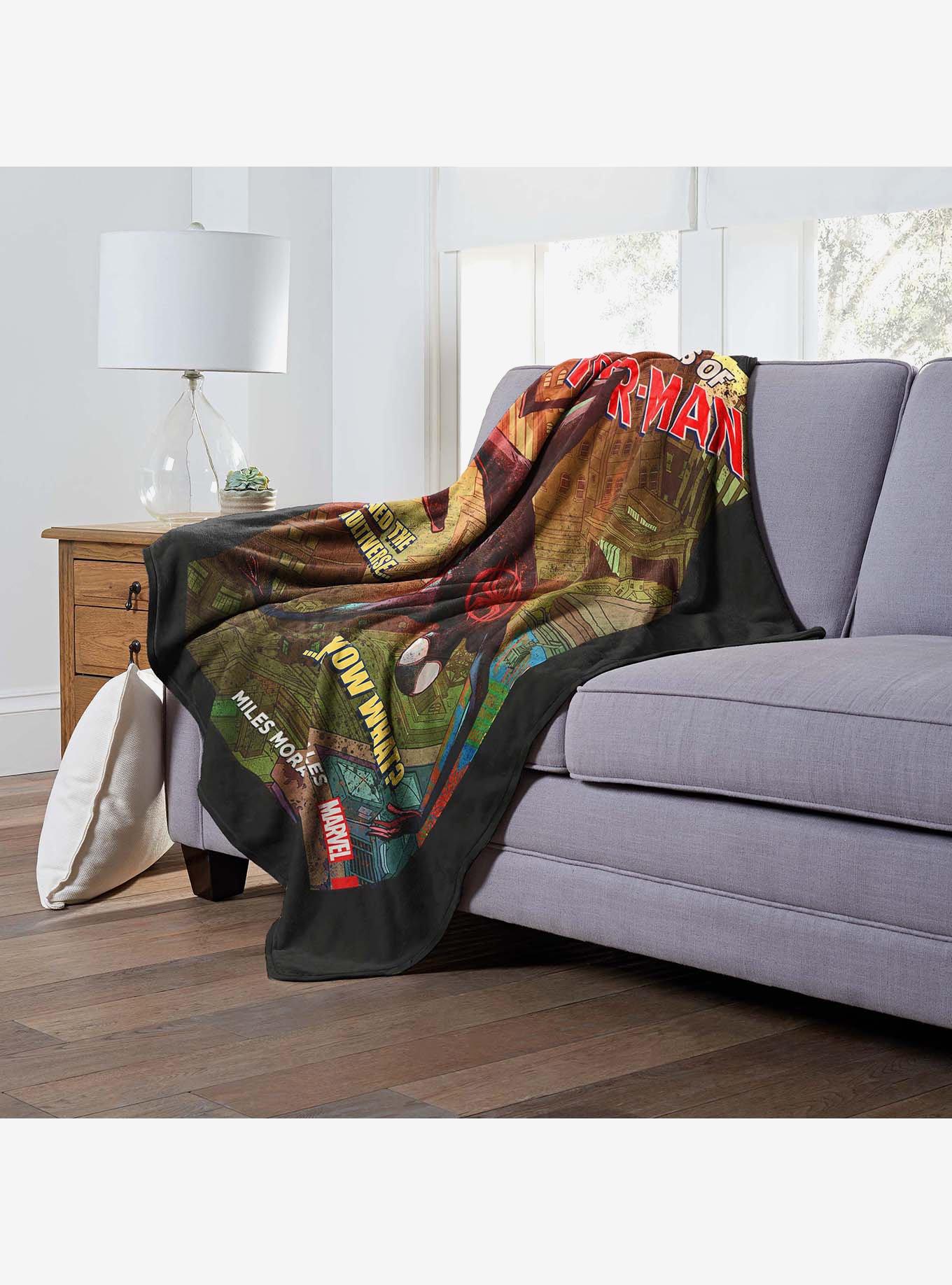 Marvel Spider-Man Across The Spiderverse Now What Silk Touch Throw Blanket, , alternate