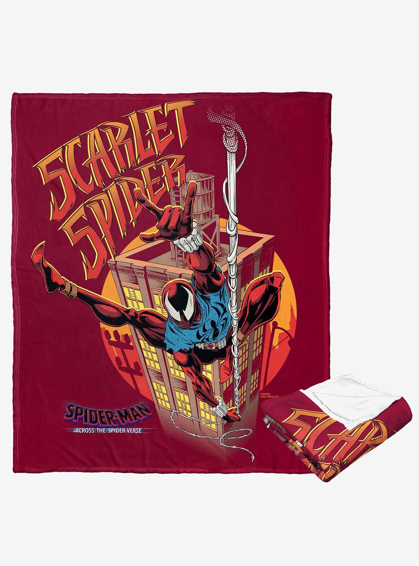 Marvel Spider-Man Across The Spiderverse Scarlet Spider Silk Touch Throw Blanket, , hi-res