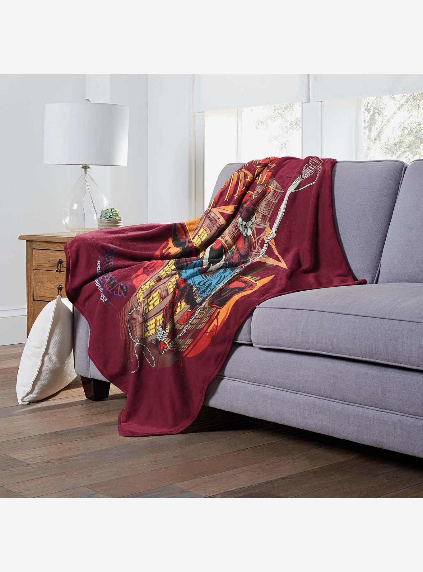 Marvel Spider-Man Across The Spiderverse Scarlet Spider Silk Touch Throw Blanket, , alternate