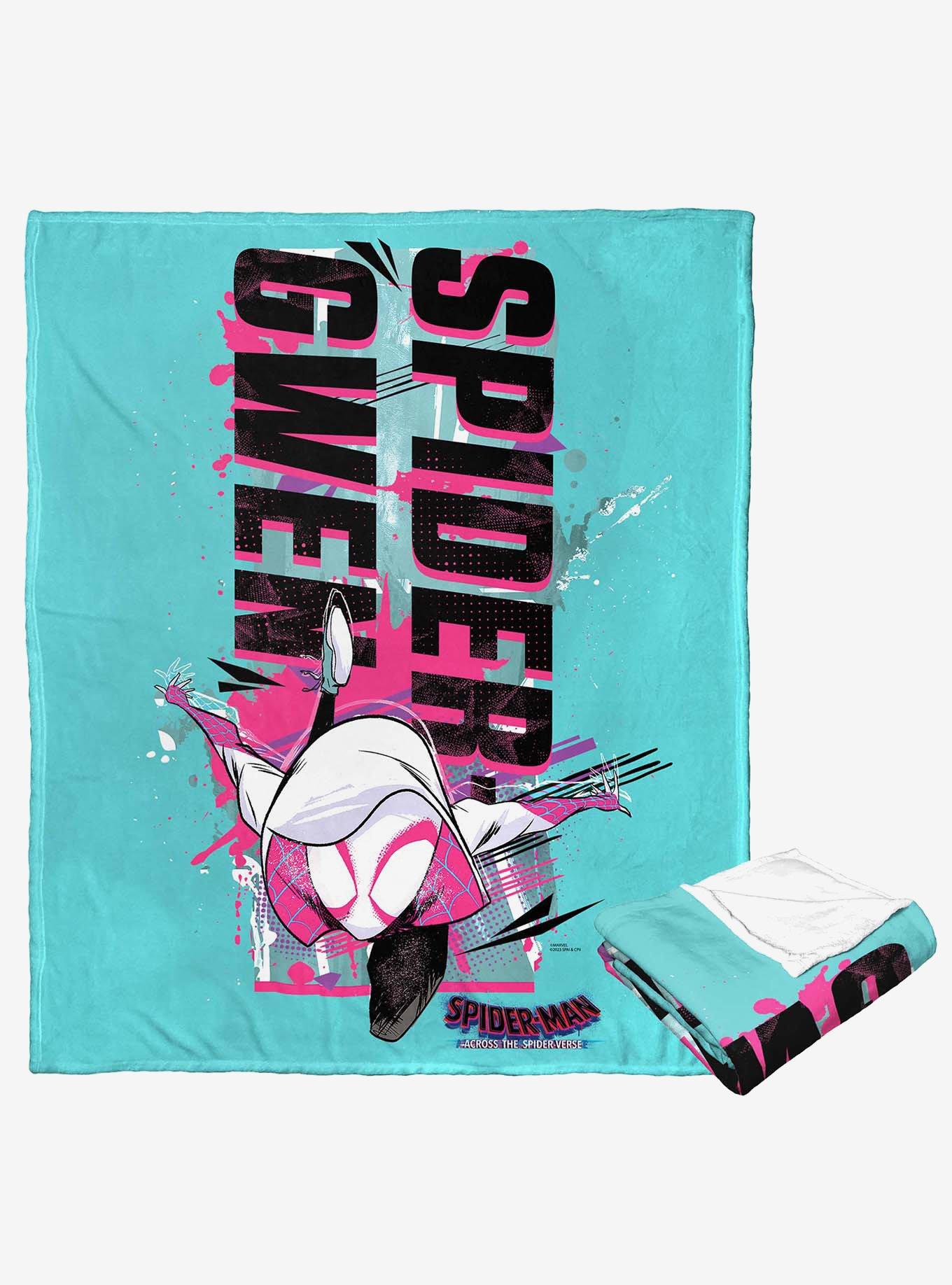 Marvel Spider-Man Across The Spiderverse Spider Gwen Silk Touch Throw Blanket, , hi-res