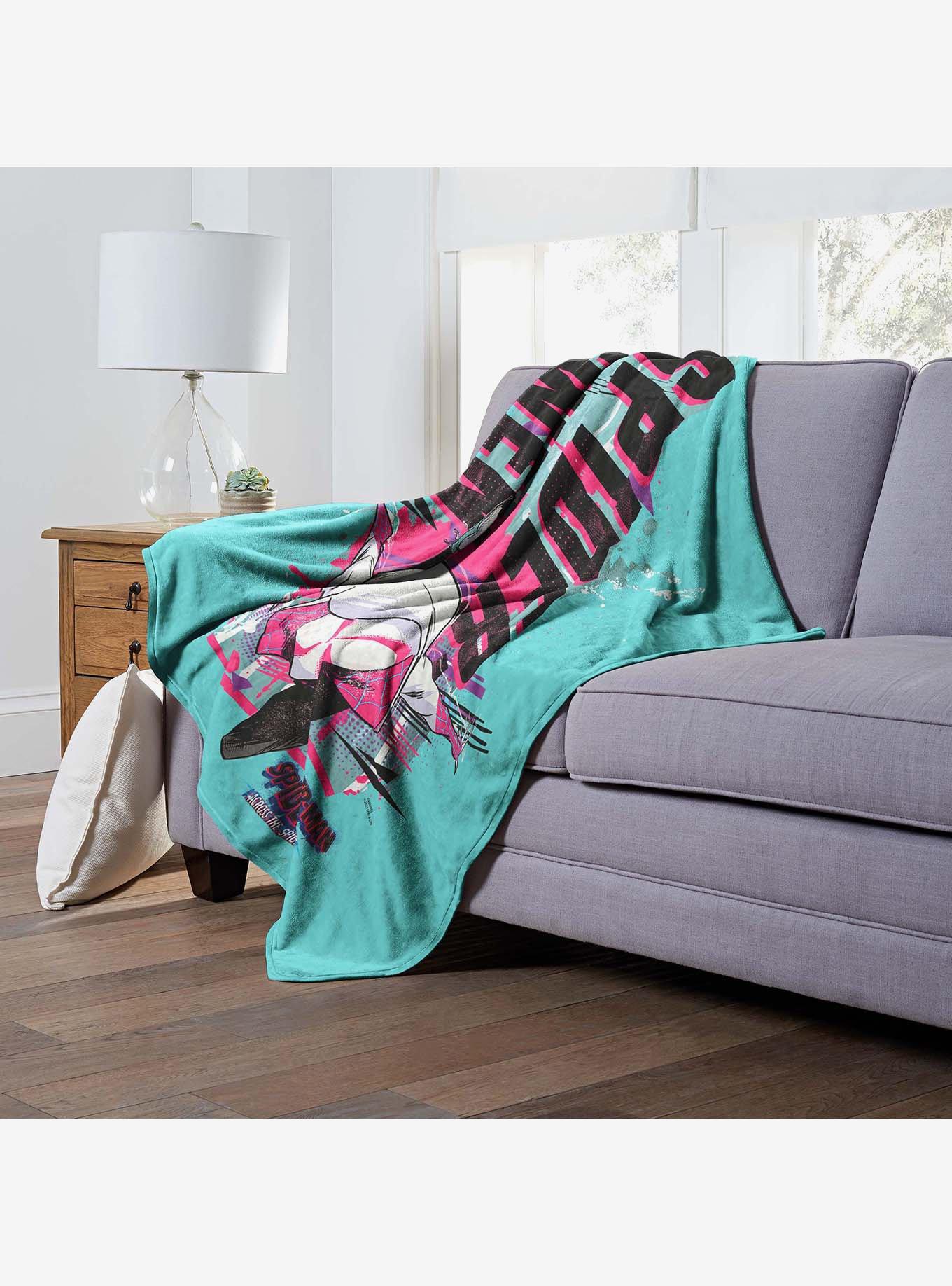 Marvel Spider-Man Across The Spiderverse Spider Gwen Silk Touch Throw Blanket, , alternate