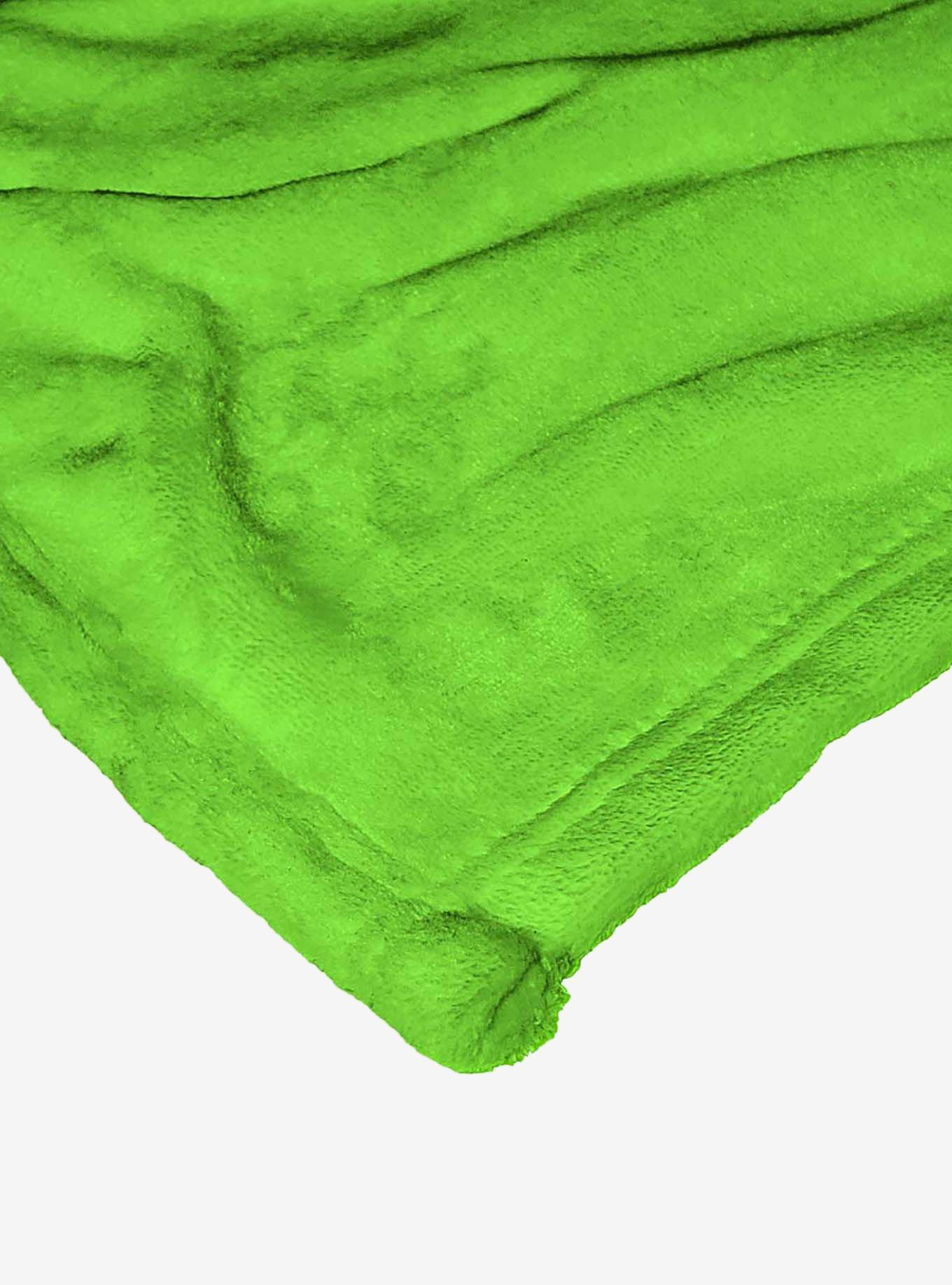 Marvel Spider-Man Across The Spiderverse Spider Punk Green Silk Touch Throw Blanket, , alternate