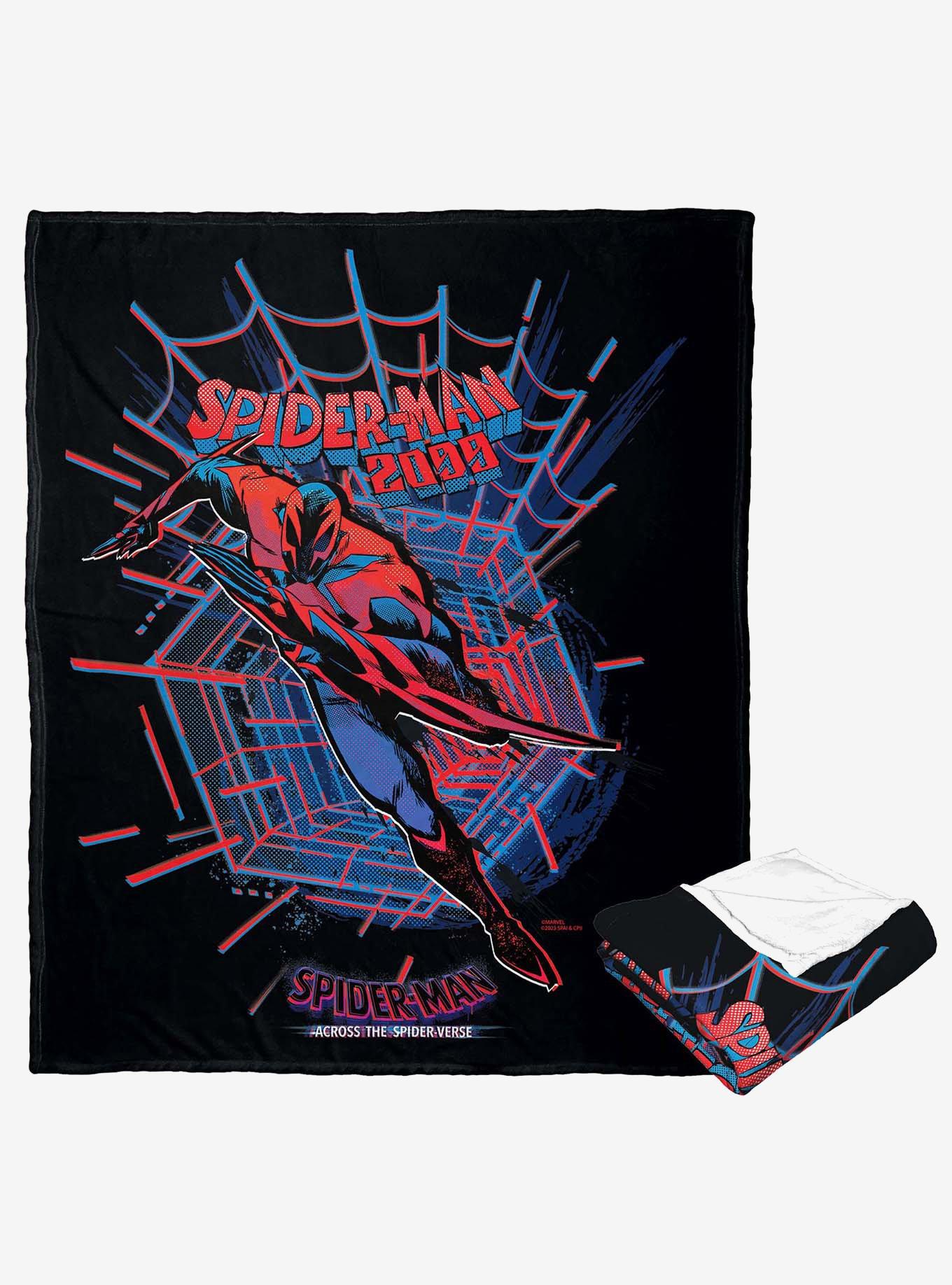 Marvel Spider-Man Across The Spiderverse Spider-Man 2099 Silk Touch Throw Blanket, , hi-res