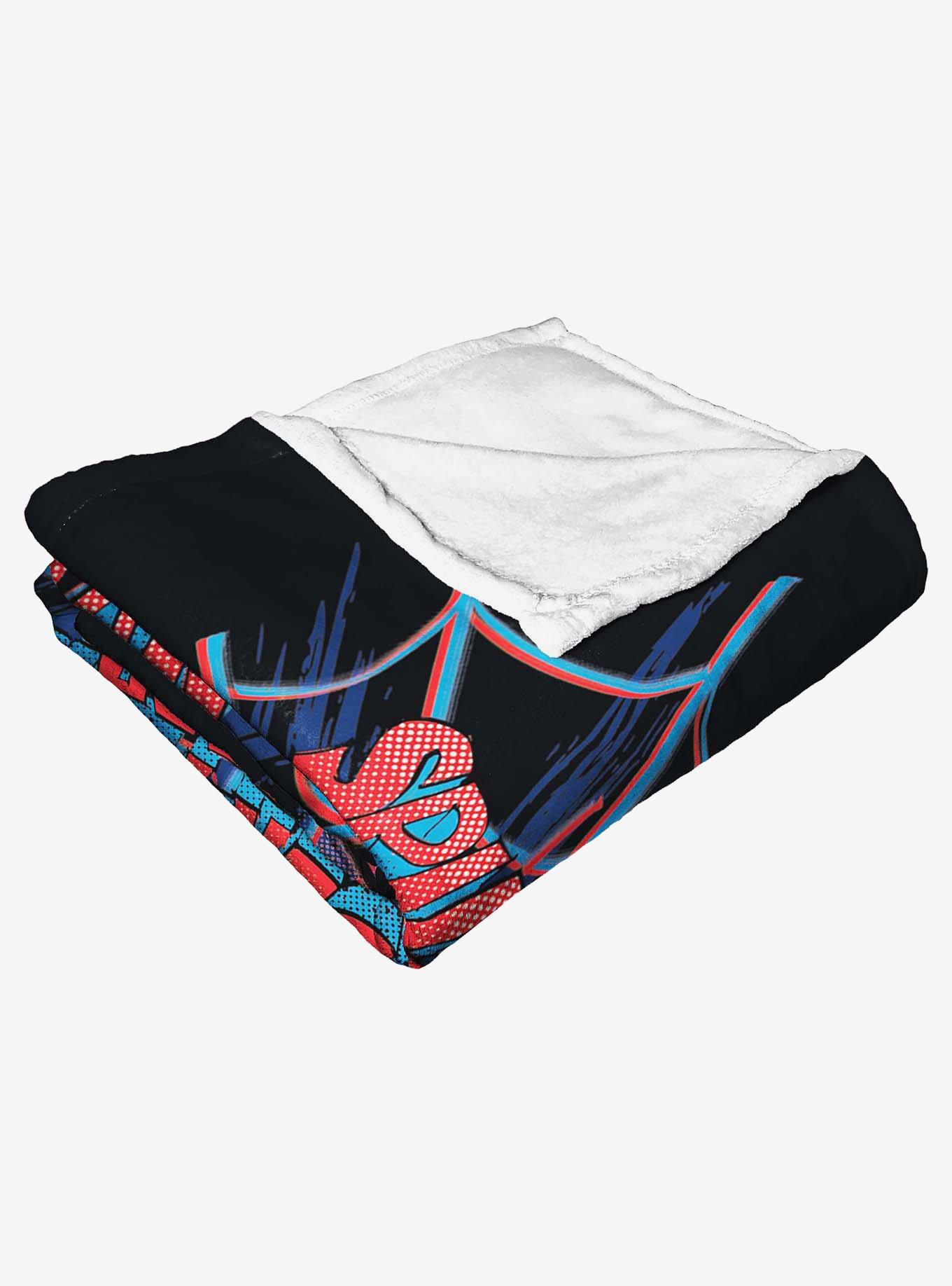 Marvel Spider-Man Across The Spiderverse Spider-Man 2099 Silk Touch Throw Blanket, , alternate